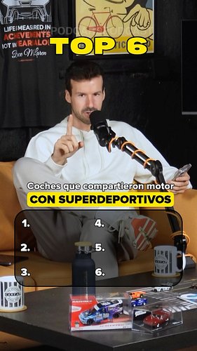 Los coches que compartían motor con superdeportivos🤯

#coches #top6 #podcast #automocion #ranking