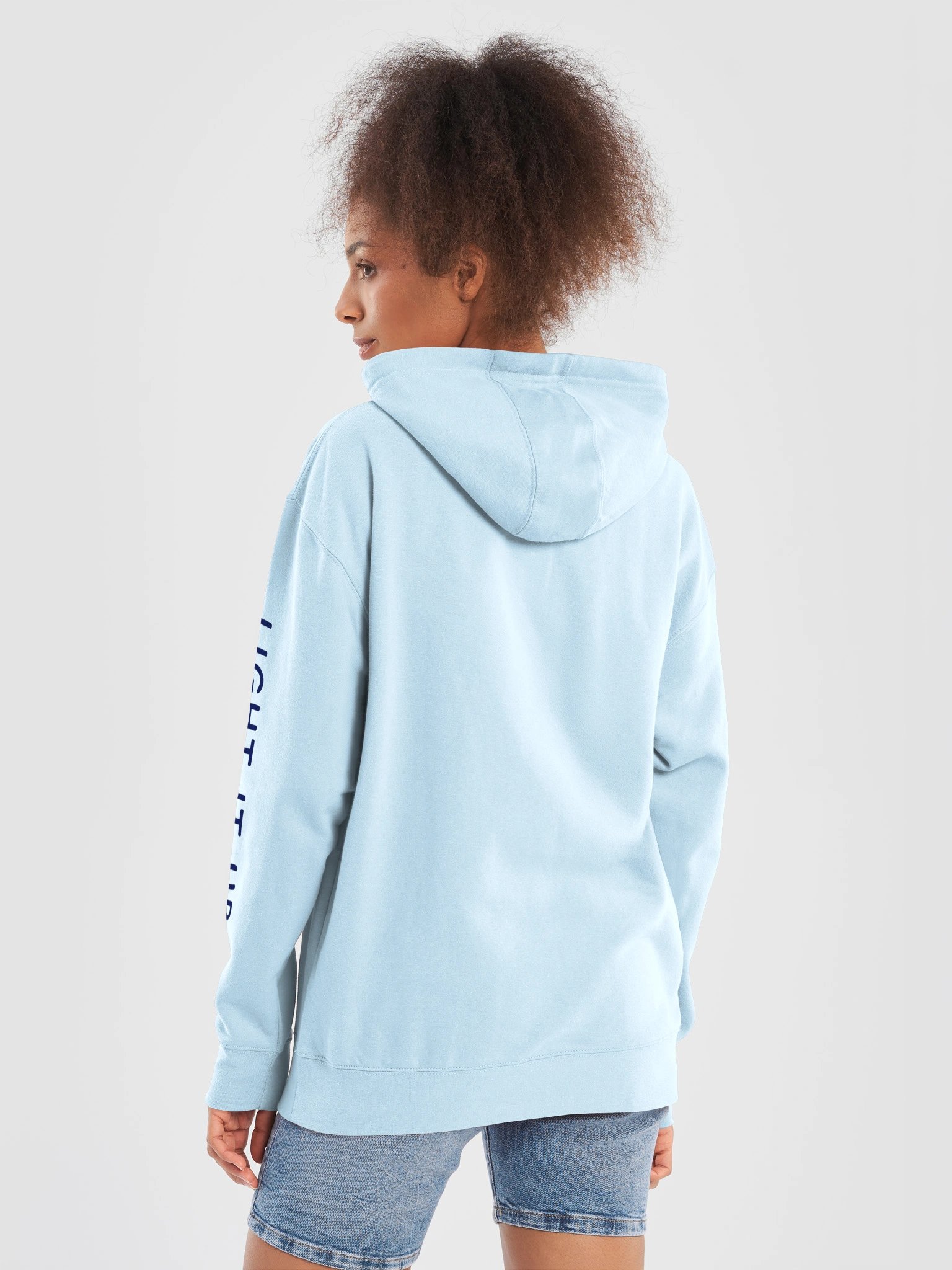 Slow Burn Obsessed | Light It Up | Navy Logo Hoodie product image (6)