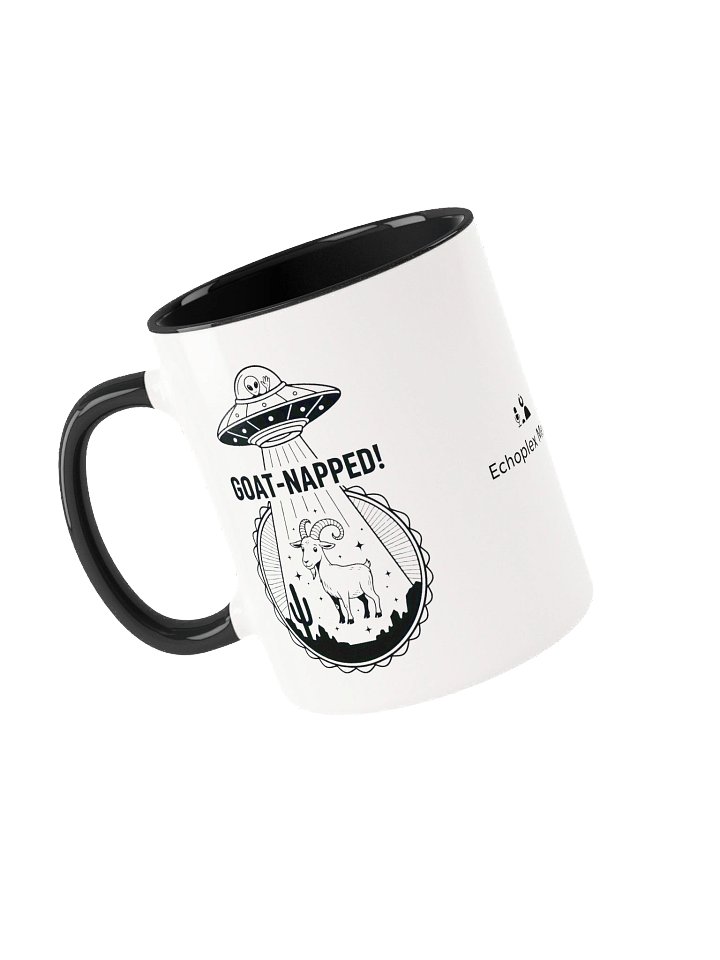 Goat-Napped Alien Abduction Conspiracy Bingo Mug - Colored Handles product image (2)