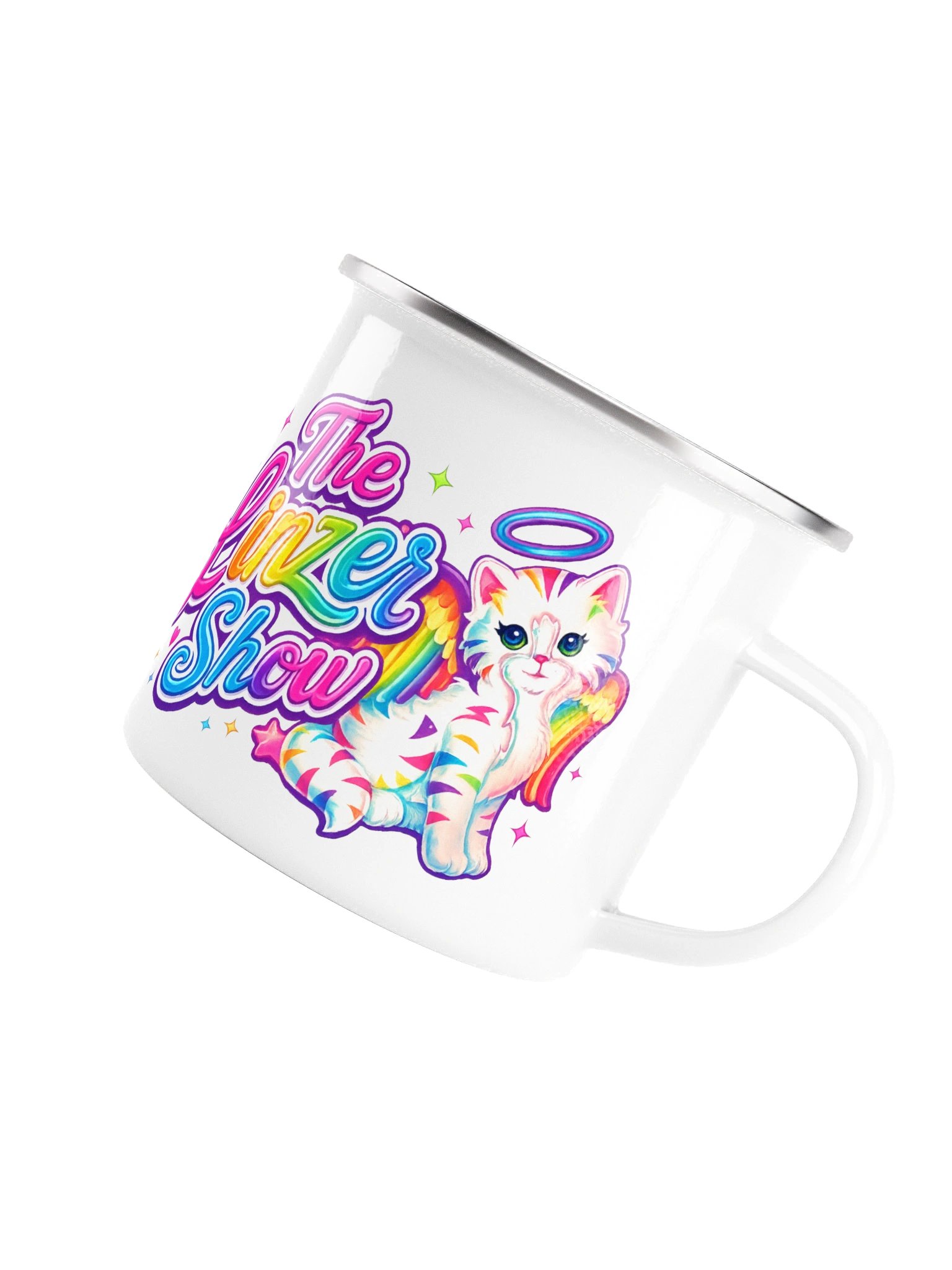 The Linzer Show Rainbow Cat Enamel Mug product image (5)