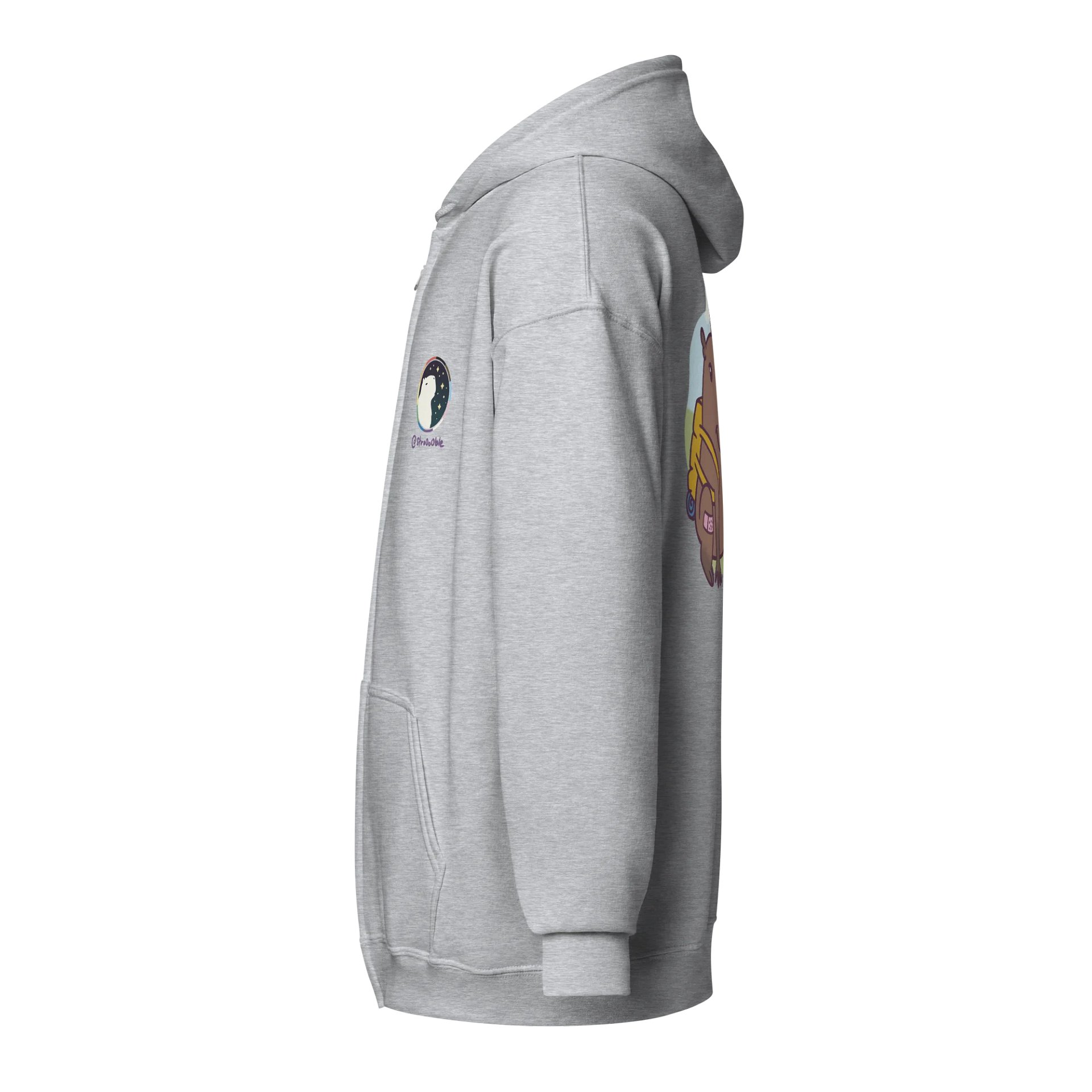 zipped hoodie : campybara product image (3)
