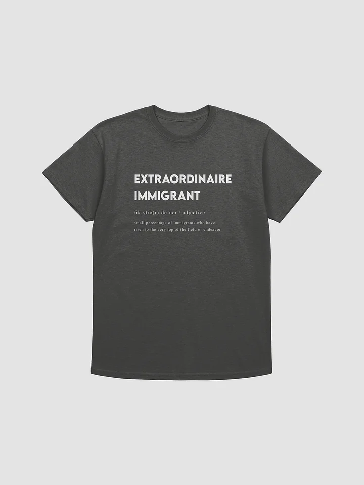 EXTRAORDINAIRE IMMIGRANT TSHIRT CHARCOL product image (1)