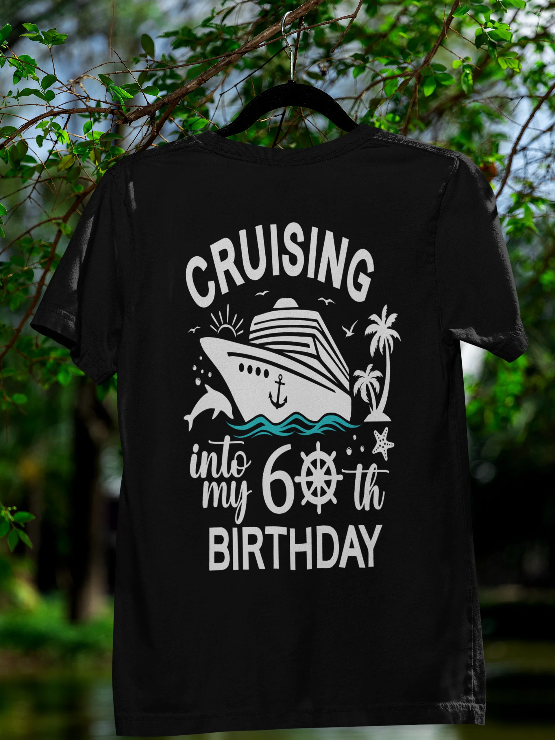 Cruising Into My 60th Birthday Celebration Unisex Softstyle T-Shirt Dark Colours product image (19)