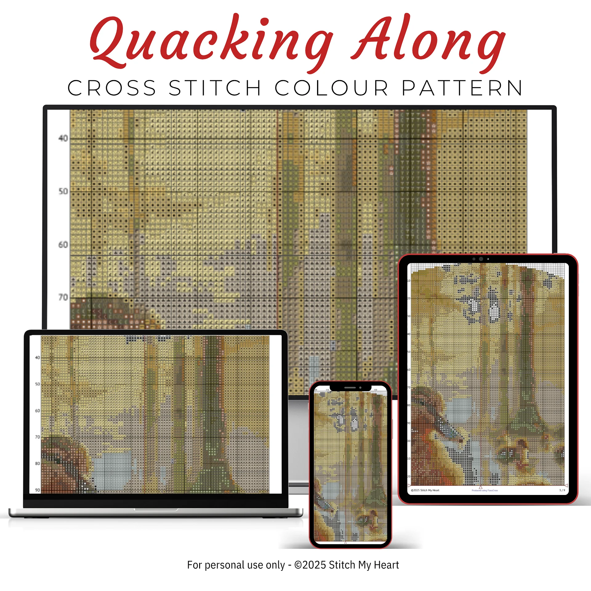 Quacking Along Cross Stitch Pattern product image (3)