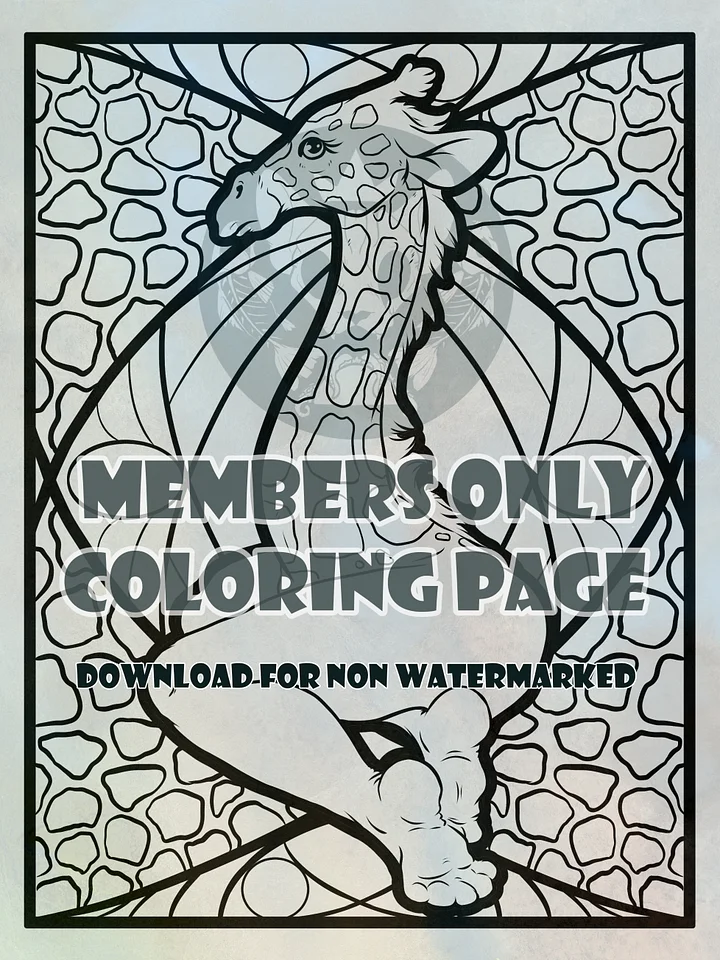 Leggy Giraffe - coloring page product image (1)
