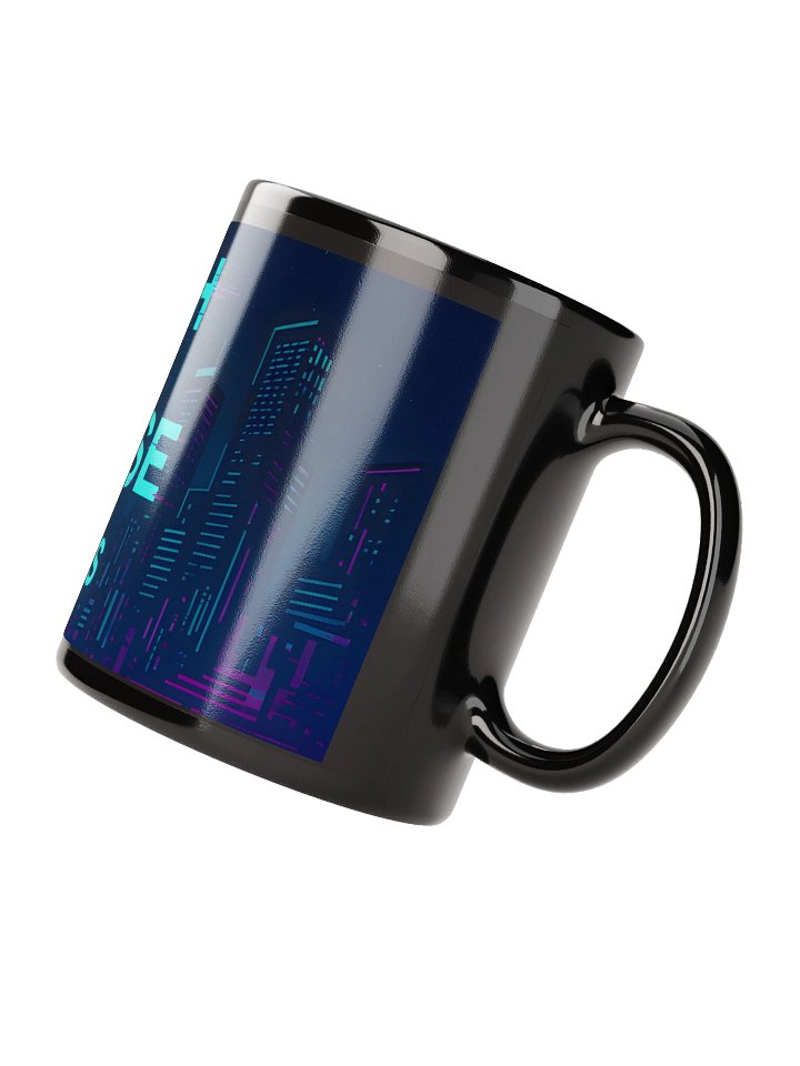 Neon Cityscape Glitch Mug product image (2)