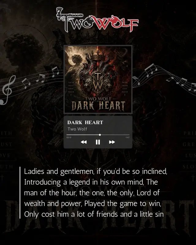 Do you have Dark Heart on replay yet?🎸⚡ This one carries weight, loss, and the kind of darkness that stays with you after the line ends. Turn it up, and let it consume you.🤘 Dark Heart is available on all streaming platforms. @cleopatra.records @krisbellmusic #TwoWolf #NewSingles #RocknRoll #SouthernRock #RockLegends