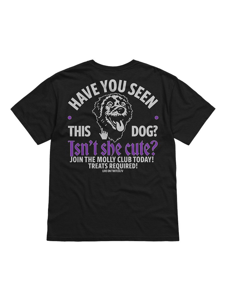 HAVE YOU SEEN THIS DOG? - T-SHIRT (BLACK & PURPLE) product image (2)