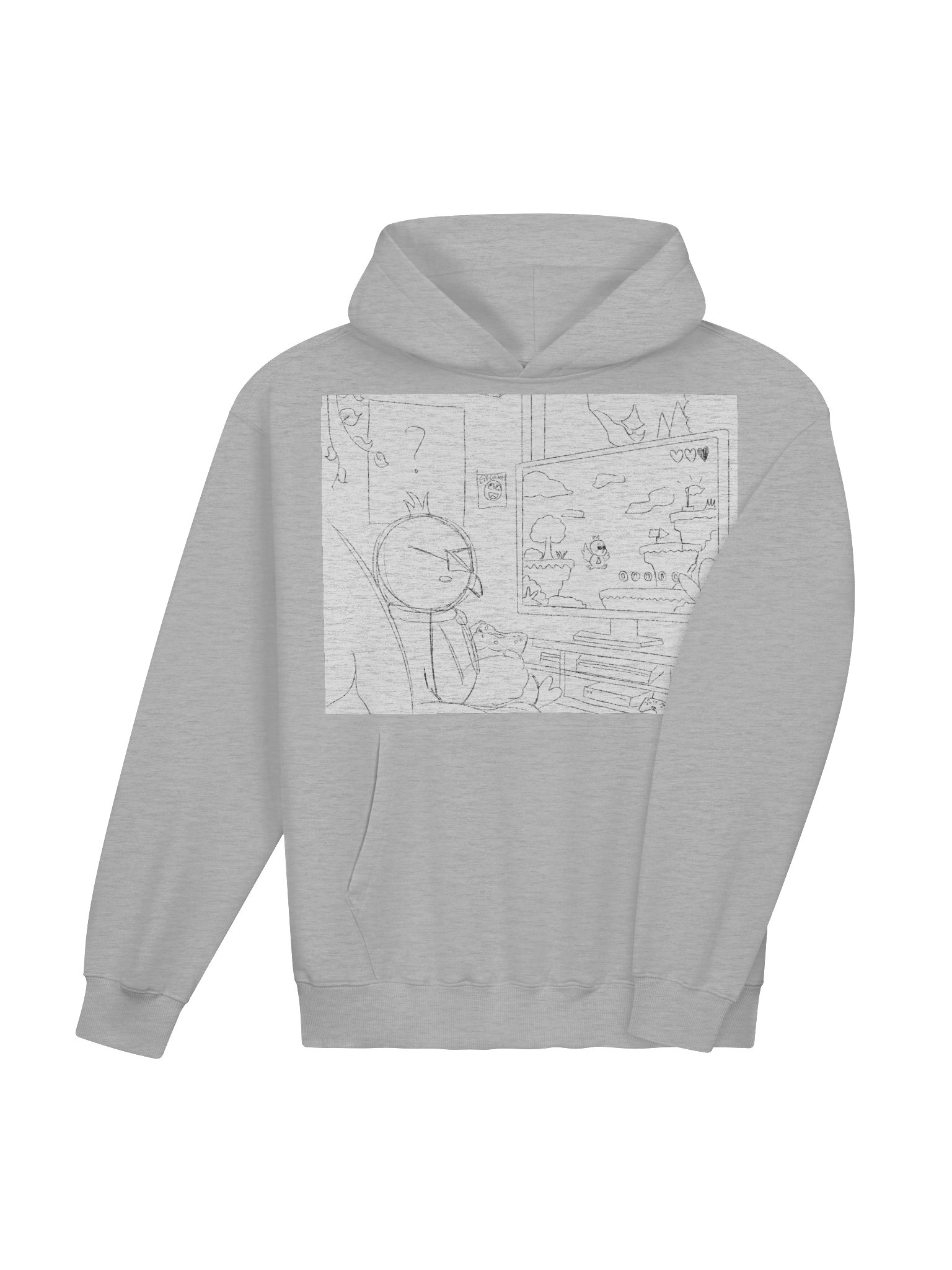 Sketched Parrot Premuim Quality Hoodie product image (3)