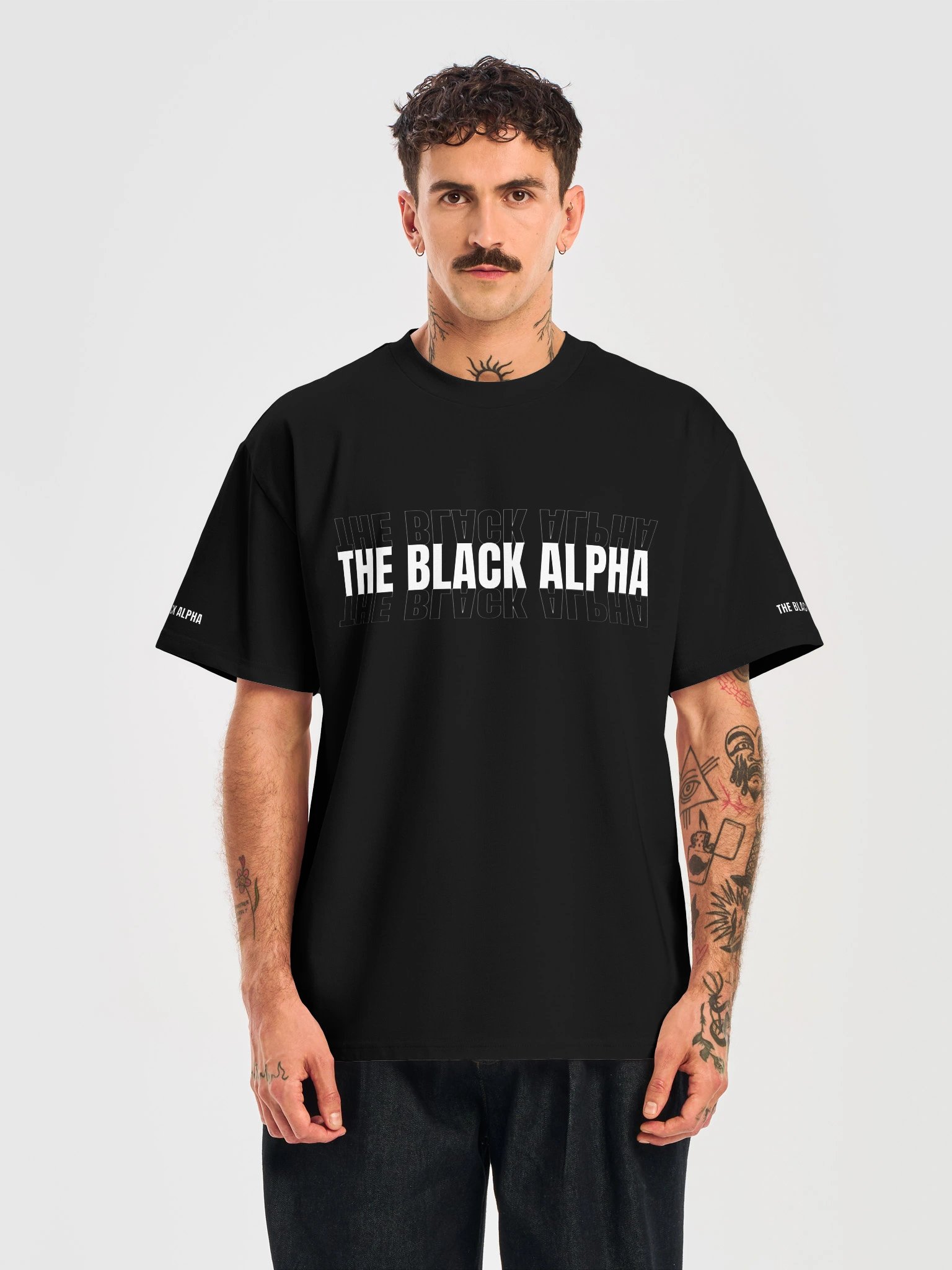The Black Alpha Bold Mirror Tee product image (5)