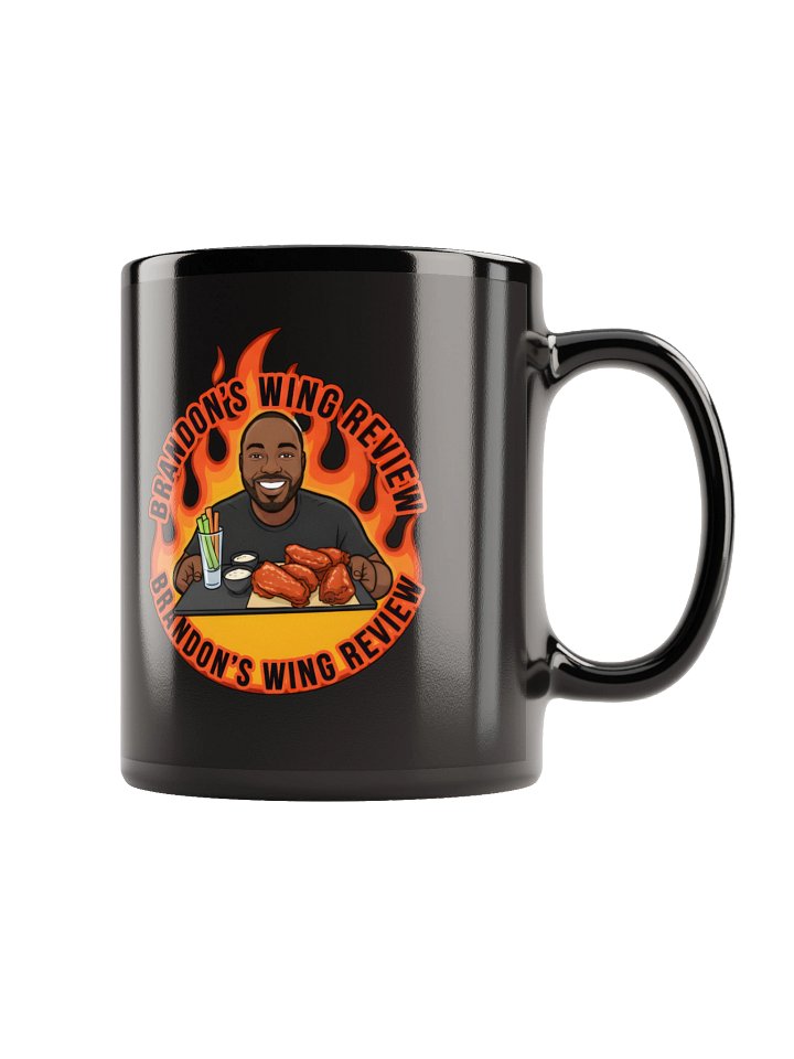 Brandon's Wing Review Flame Logo Mug | Parkers On The Go product image (1)