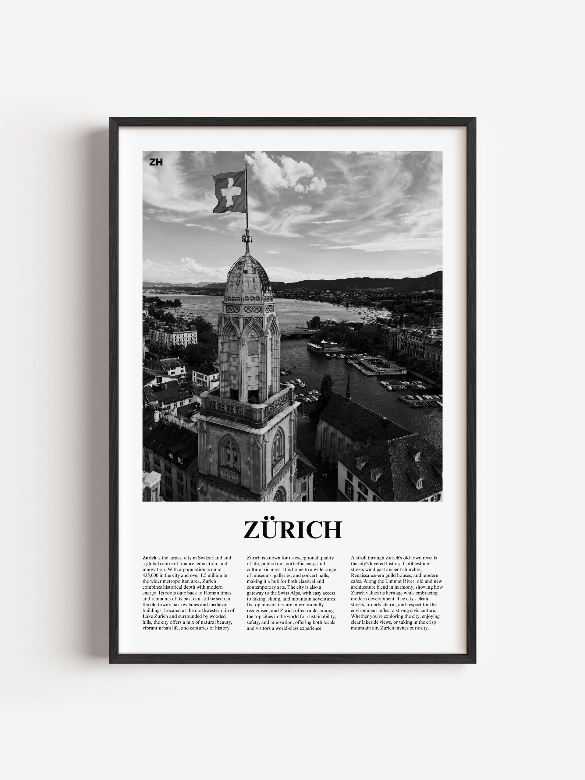 Zurich 01 Newspaper Poster product image (1)