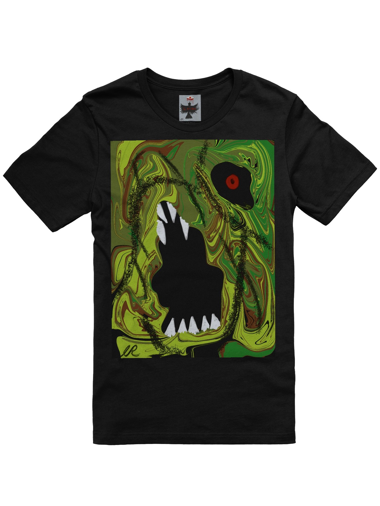 Marbled Swirl & Noir — Graphic Tee product image (1)