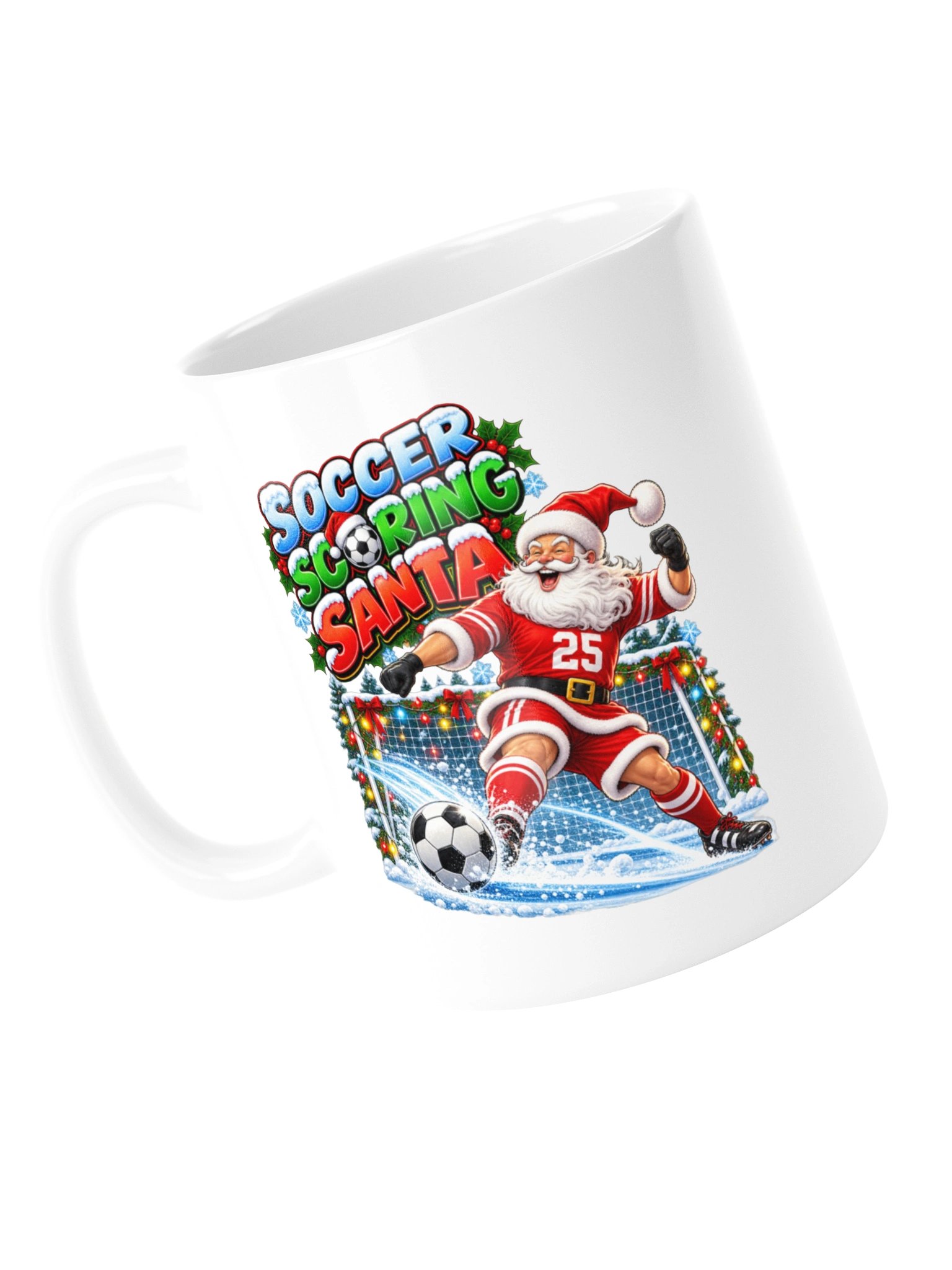 SOCCER SCORING SANTA (OR FOOTBALL) - MUG product image (15)