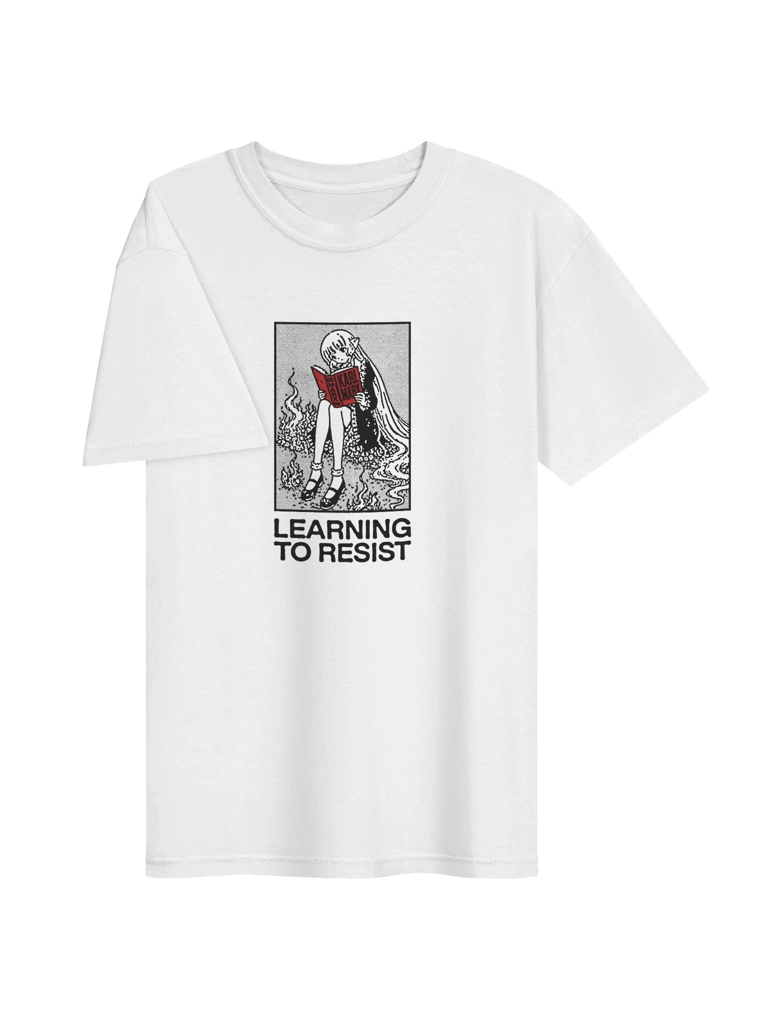 LEARNING TO RESIST ! T-shirt. white vers. product image (2)
