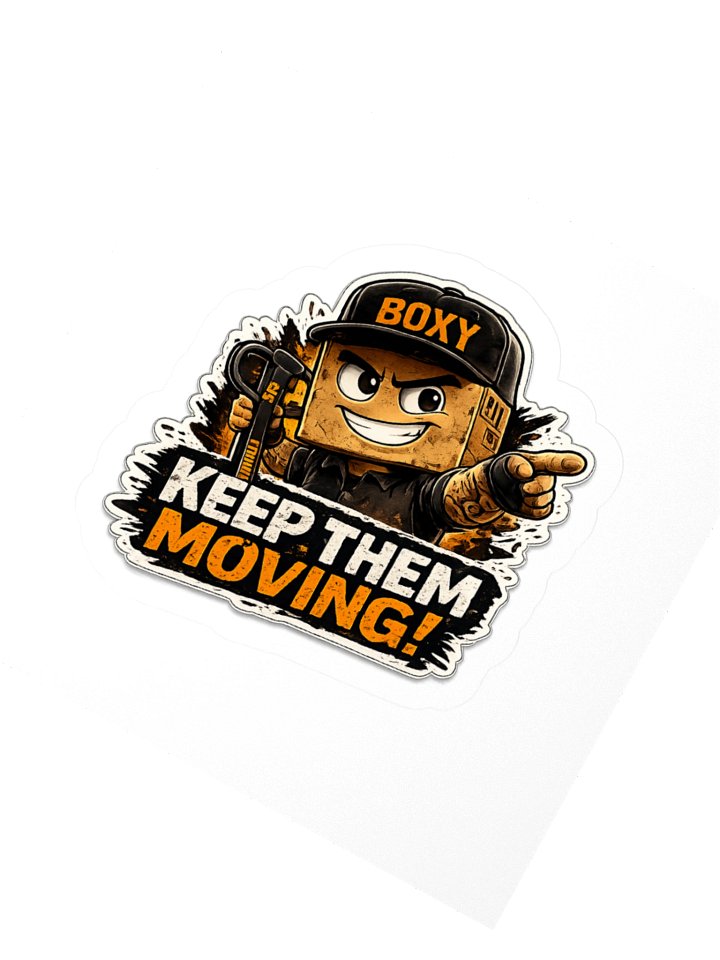 Boxey "Keep Them Moving" 3" x 3" Sticker product image (3)