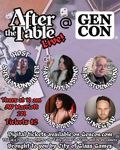 After the Table is hitting the road and doing its first official panel at @gen_con brought to you by the wonderful people at ...