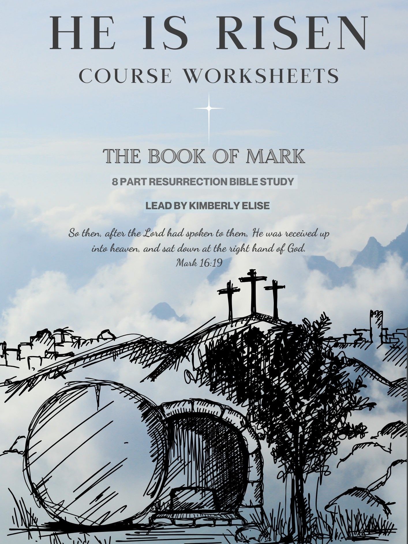 The Resurrection of Jesus Christ Bible Study — Printable Worksheets (8-Day Companion Pack) product image (1)