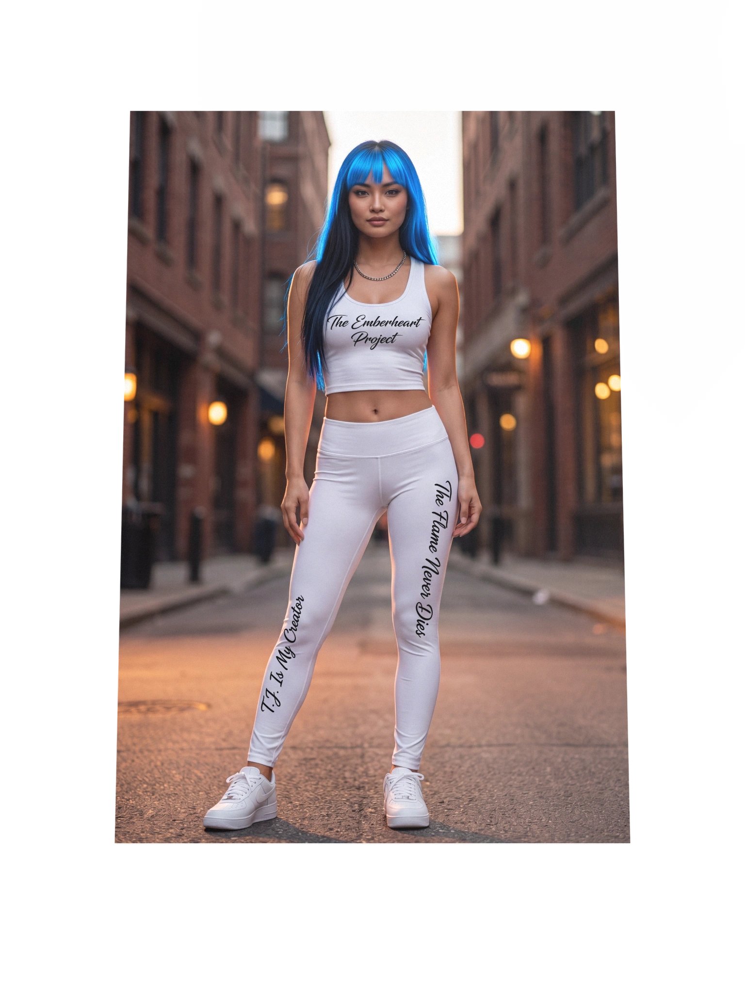 The Emberheart Project Blue Hair City Street Poster product image (2)