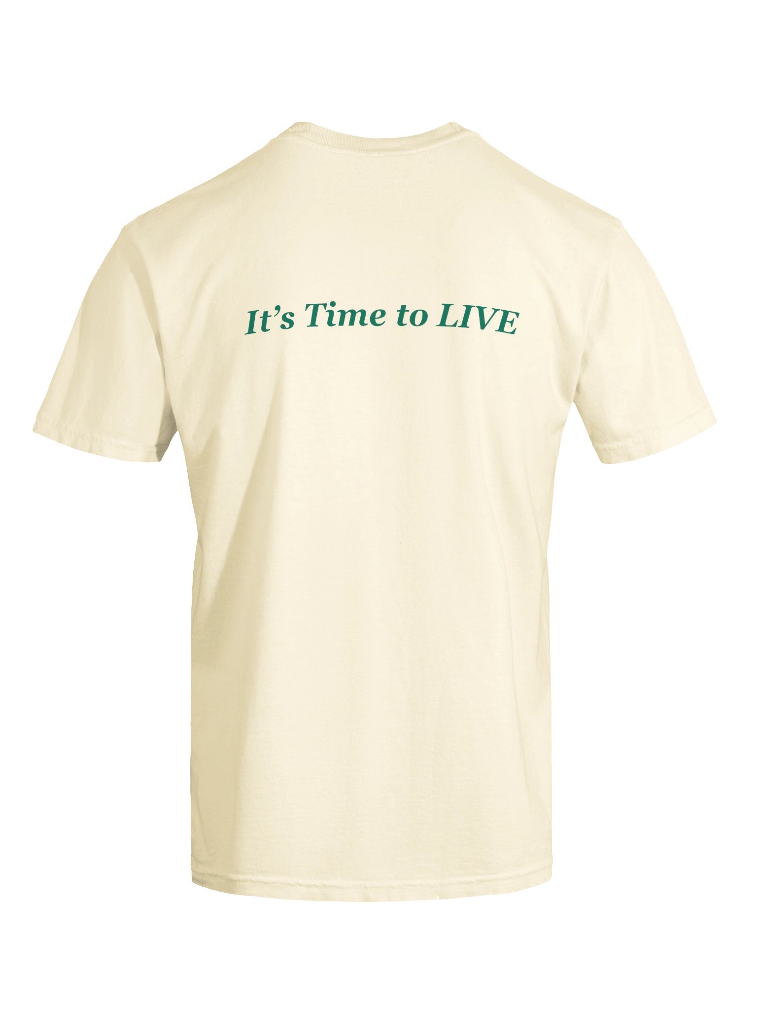 It's Time to LIVE Logo Tee — Natural product image (2)