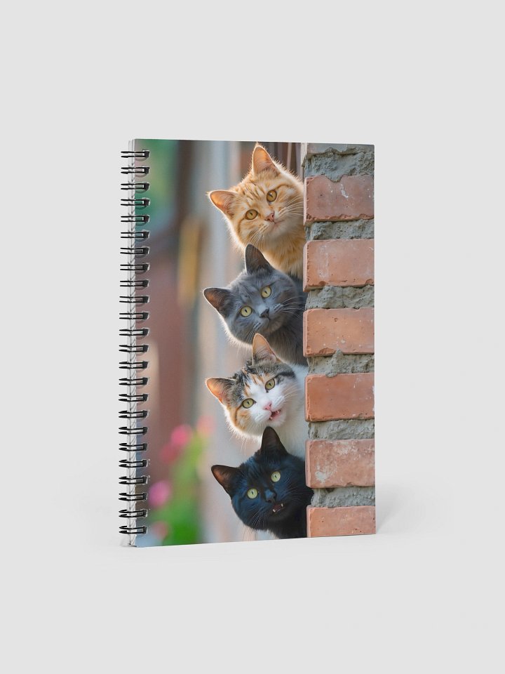 Peekaboo Cats Spiral Notebook product image (1)