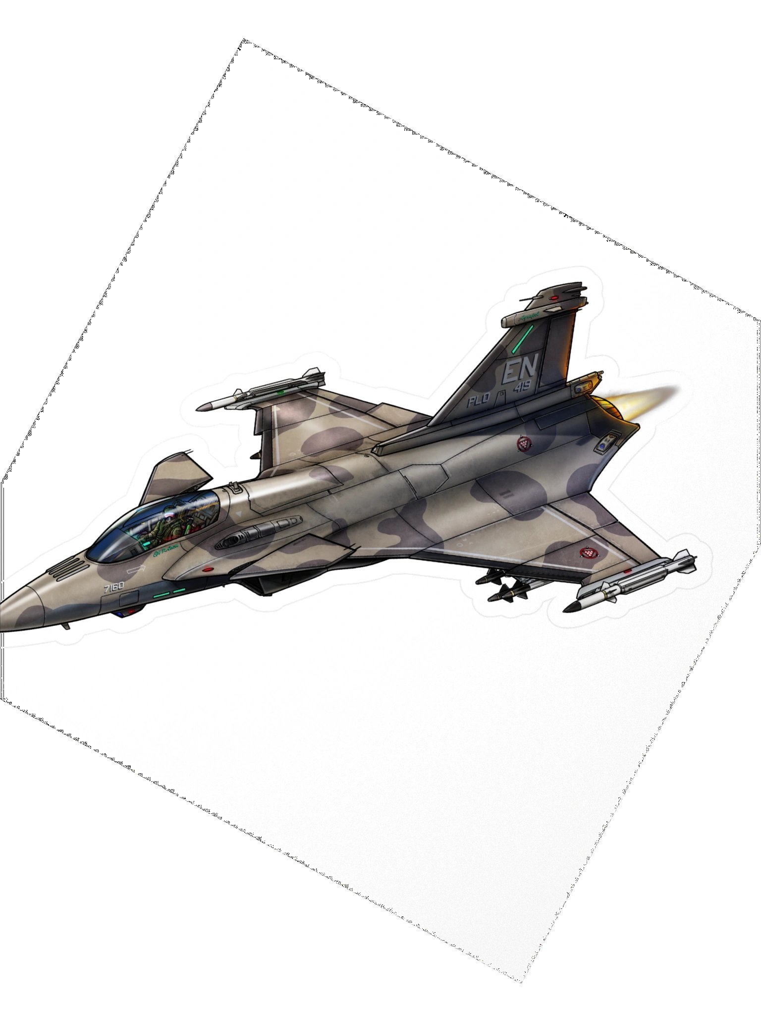 Revoker - Desert Camo (5.5 inch Sticker) product image (2)