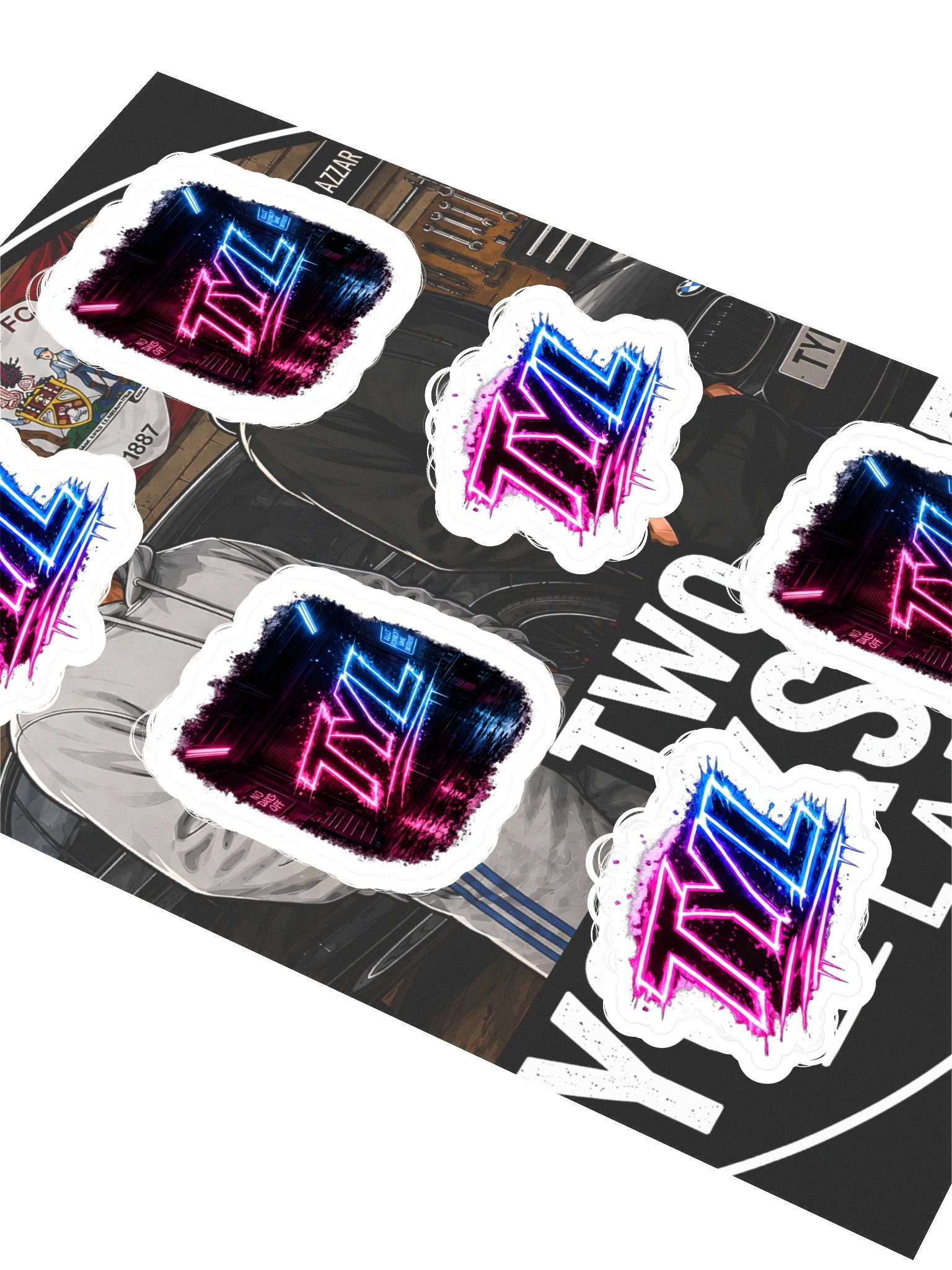 TYL Neon Sticker Sheet product image (2)