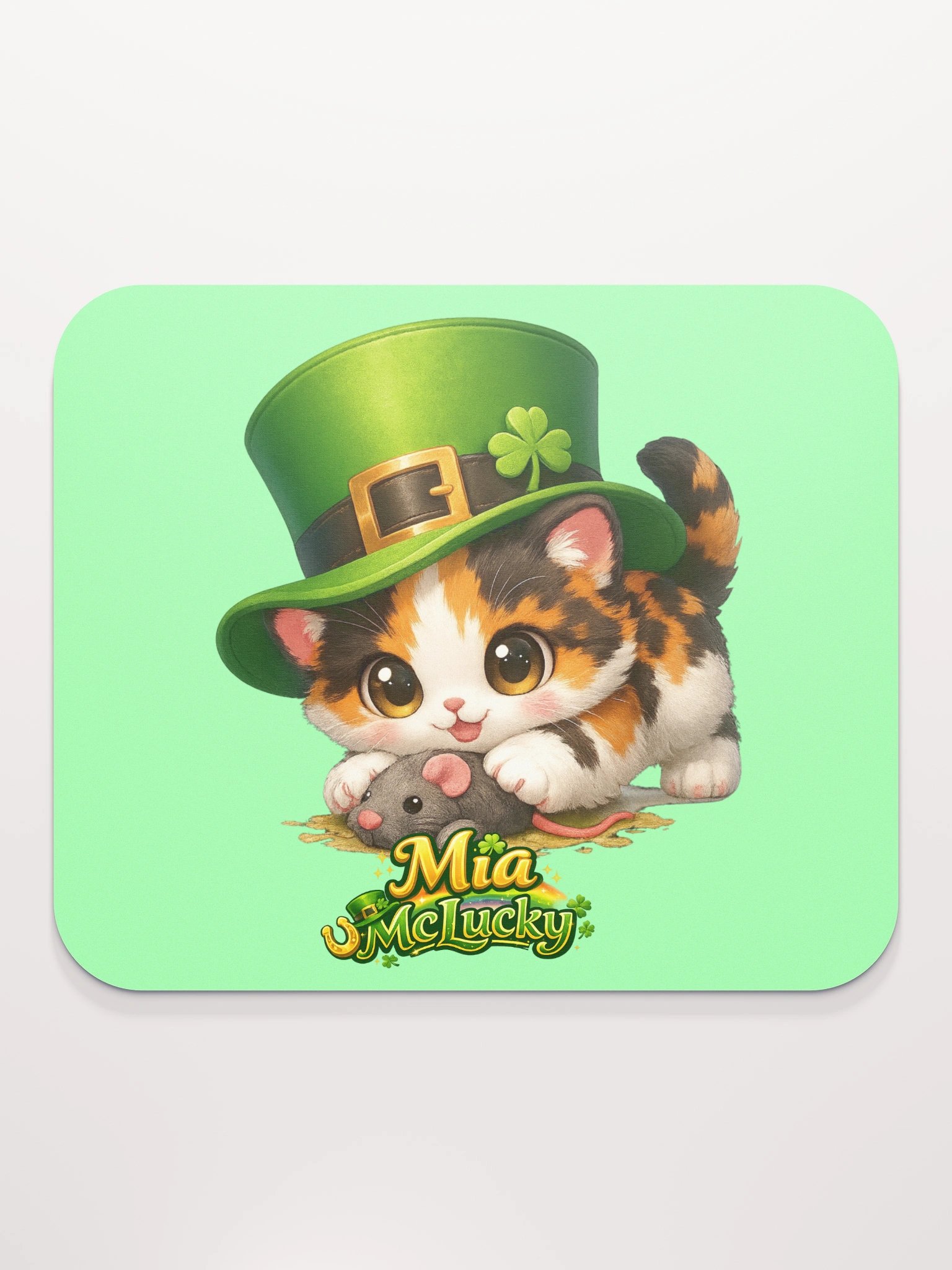 Mia McLucky Calico Kitty Mouse Pad product image (1)