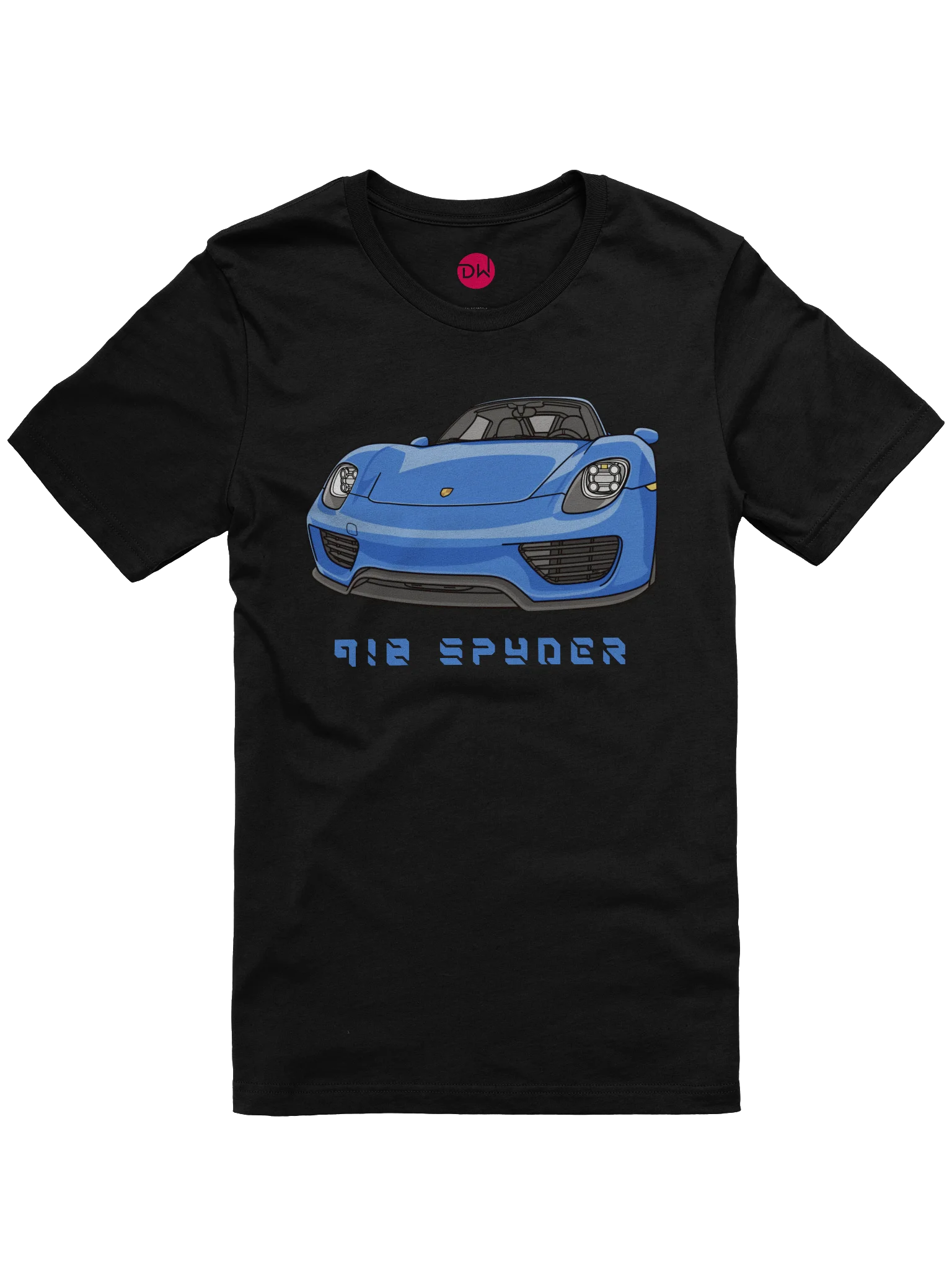 Blue Porsche 918 Spyder Shirt (Retro, Sketch, Silhouette) product image (7)