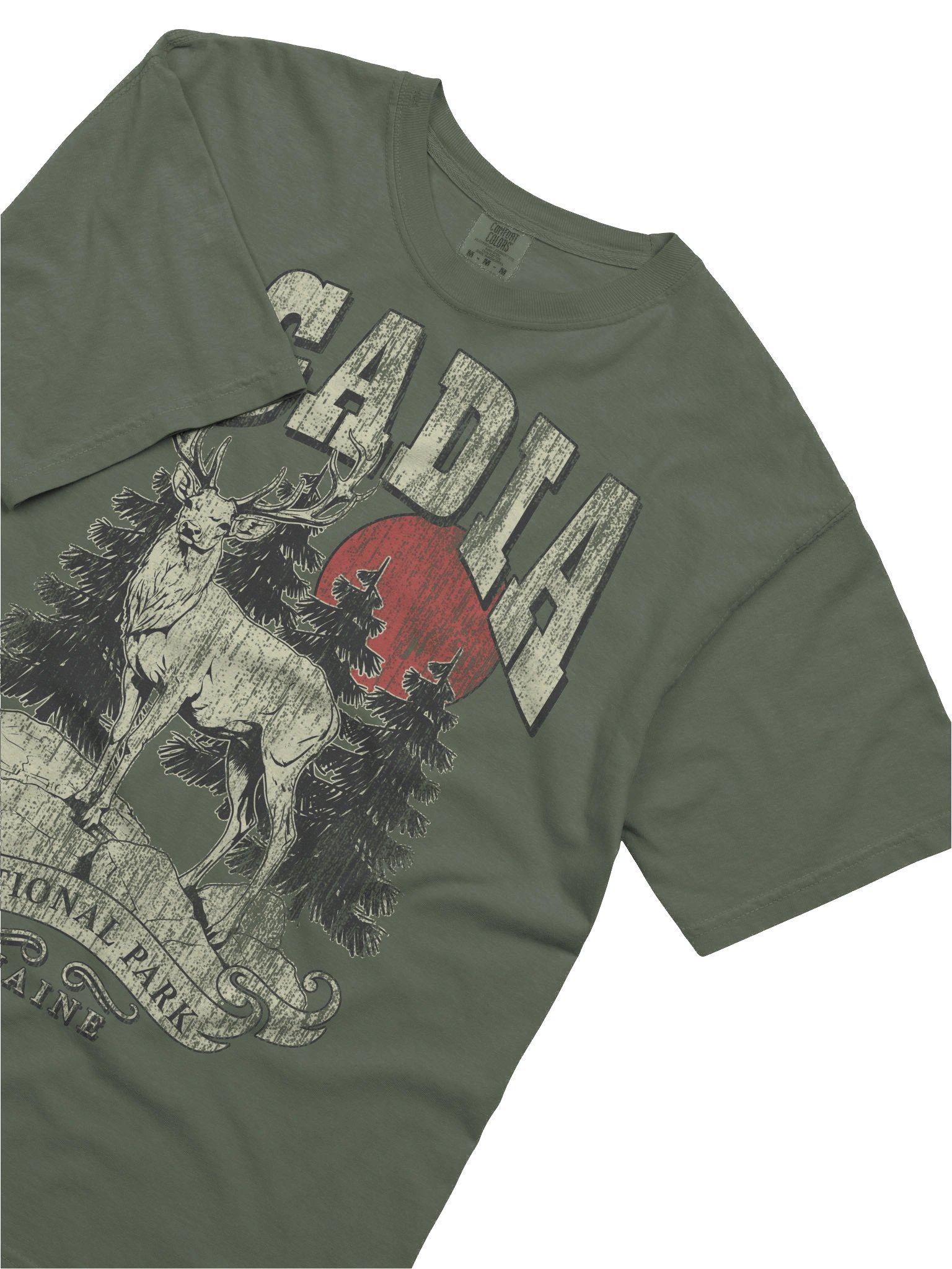 Acadia National Park Shirt – Vintage Deer Graphic Tee Maine product image (5)