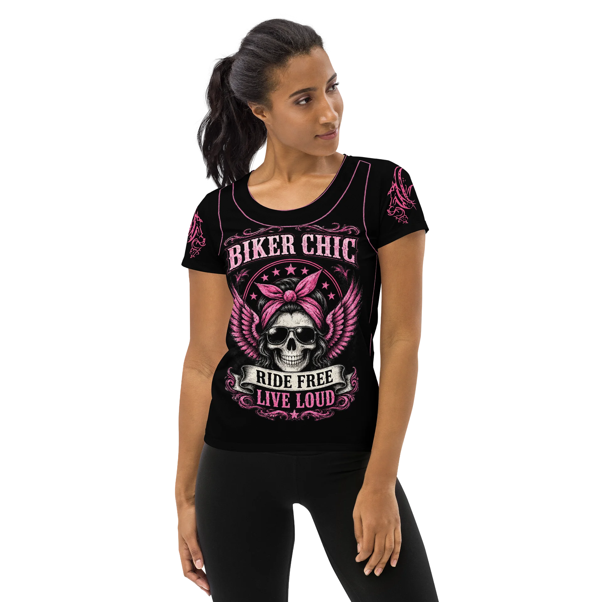 Biker Chic Athletic Tee product image (3)