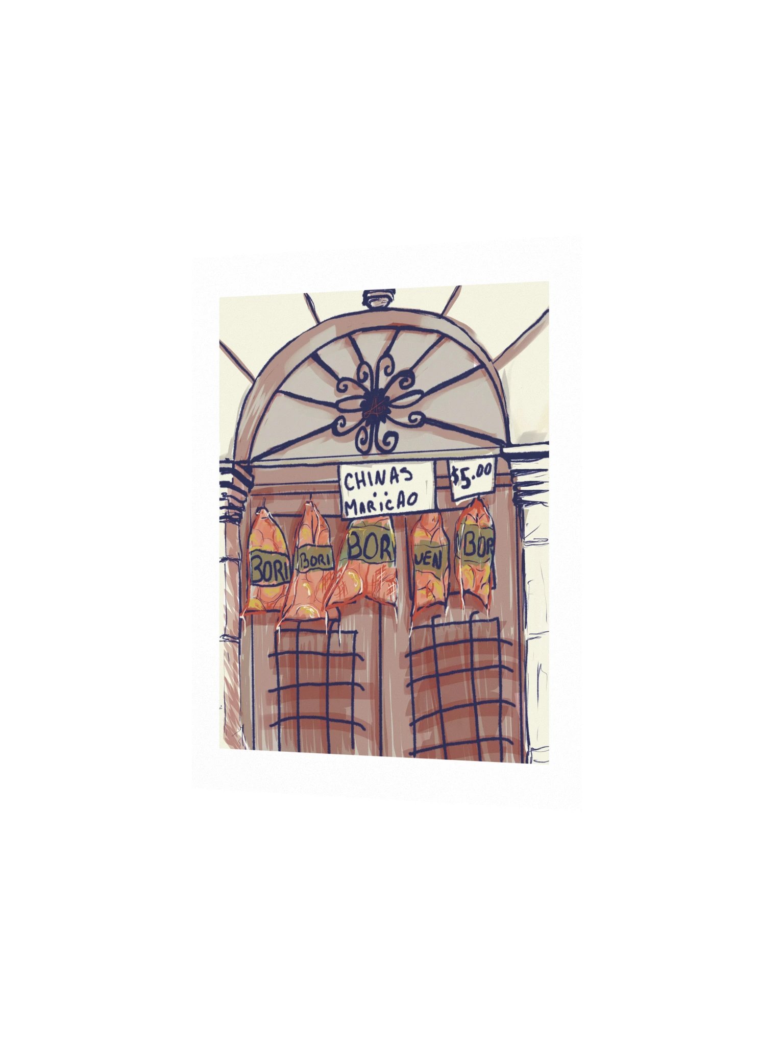 Chinas por $5 | Sin fruta, no hay vida Art Print product image (2)