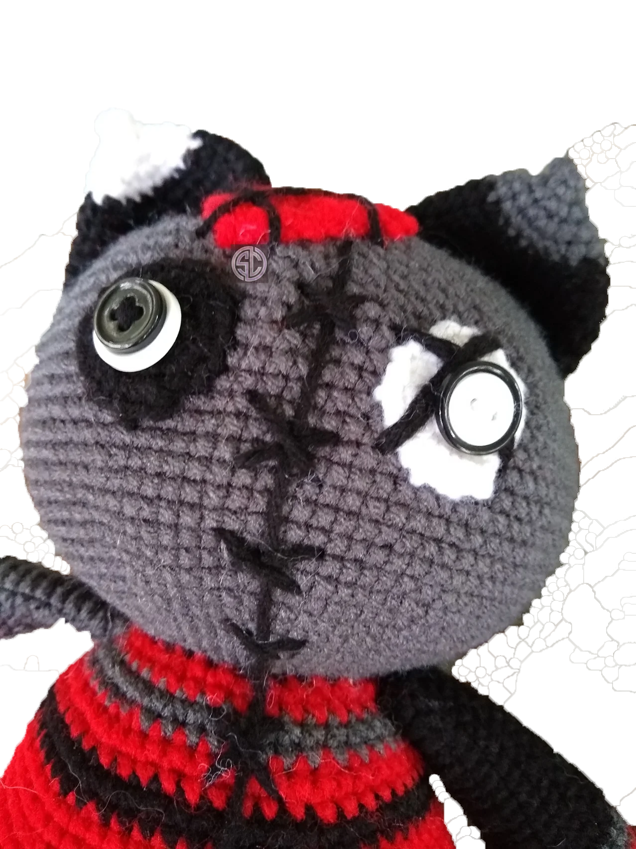 Crochet Large VooDoo Kitty 🐑 product image (2)