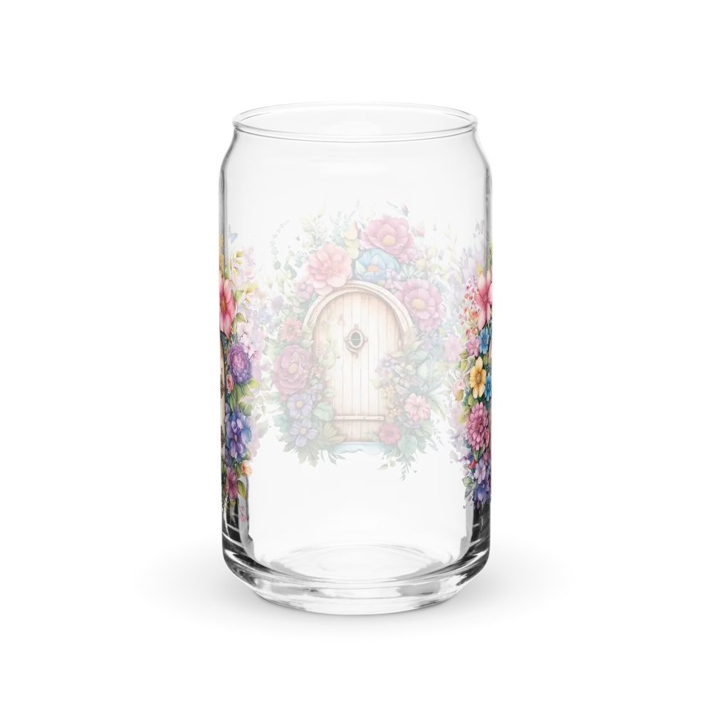 Floral Fairy Doorway Glass Can Sipper product image (8)