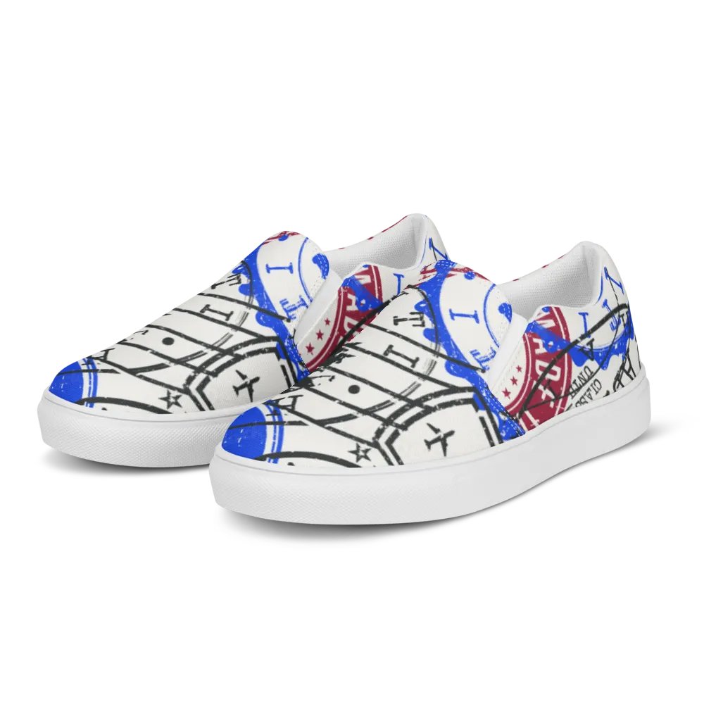 Haiti Stamp Women's Slip-On Shoes product image (5)