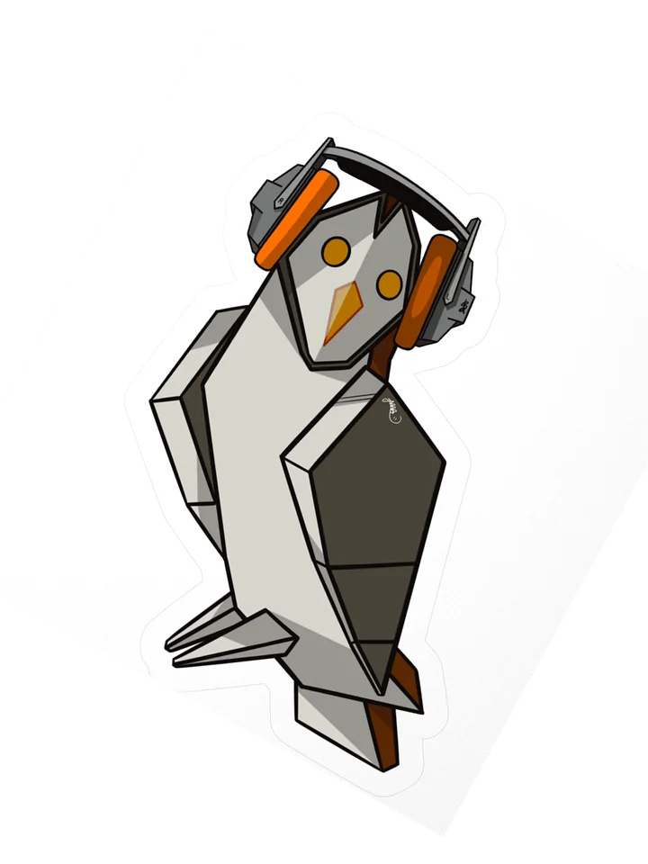 The Beats Owl — Kiss-Cut Sticker product image (2)