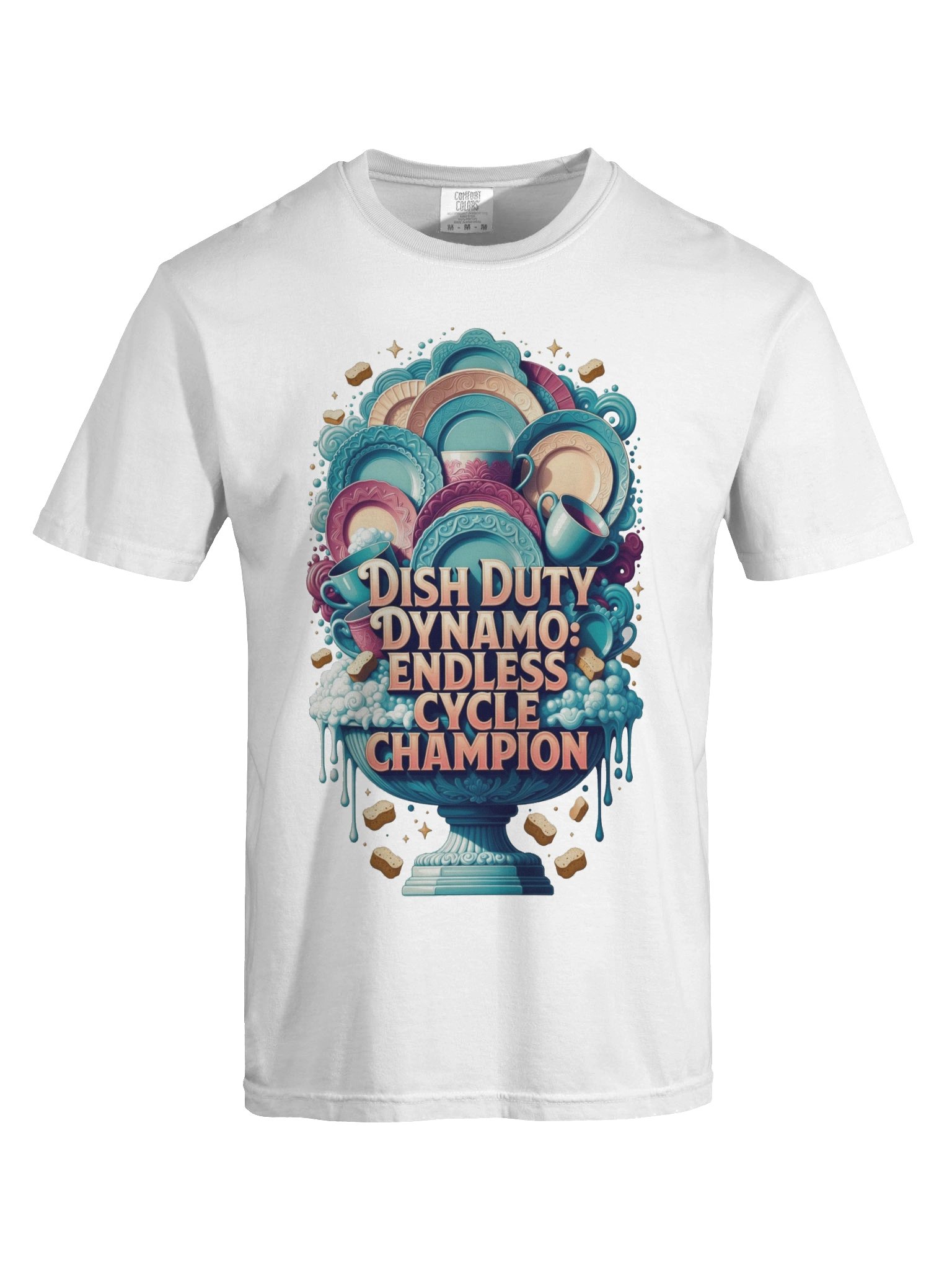 Dish Duty Dynamo T Shirt, Endless Cycle Champion Tee, Funny Mom Gift product image (7)