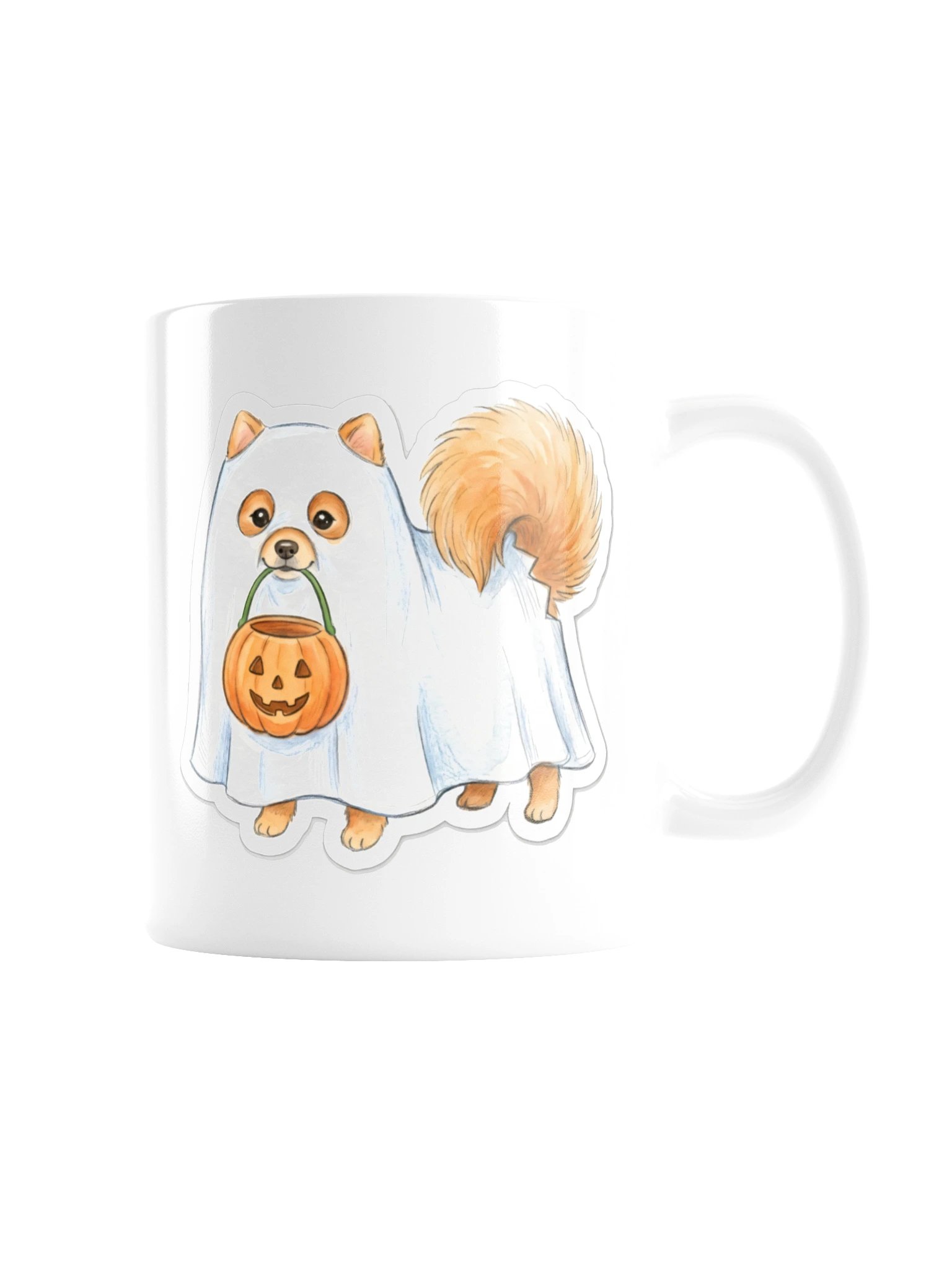 Little Ghost Pomeranian Mug product image (3)