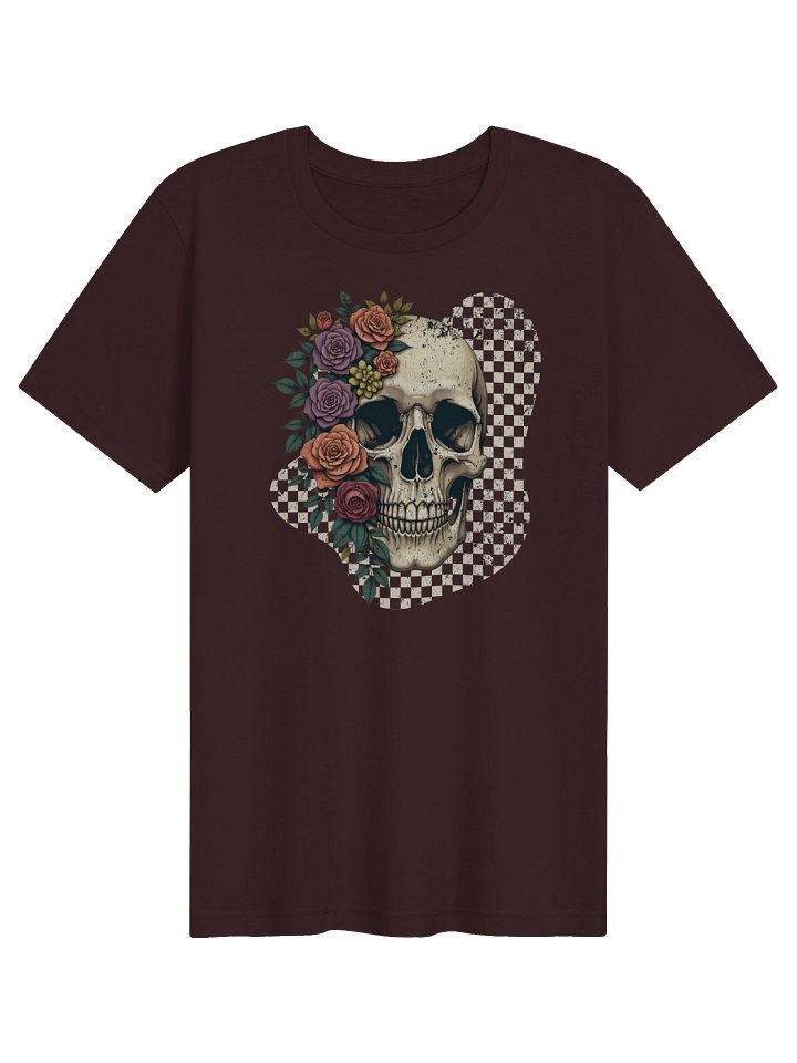 Retro Halloween Shirt | Distressed Skull Image | Vintage Spooky Season | Dark Academia product image (3)