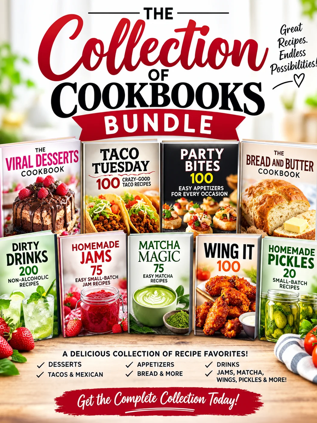 The Collection of Cookbooks Bundle product image (1)