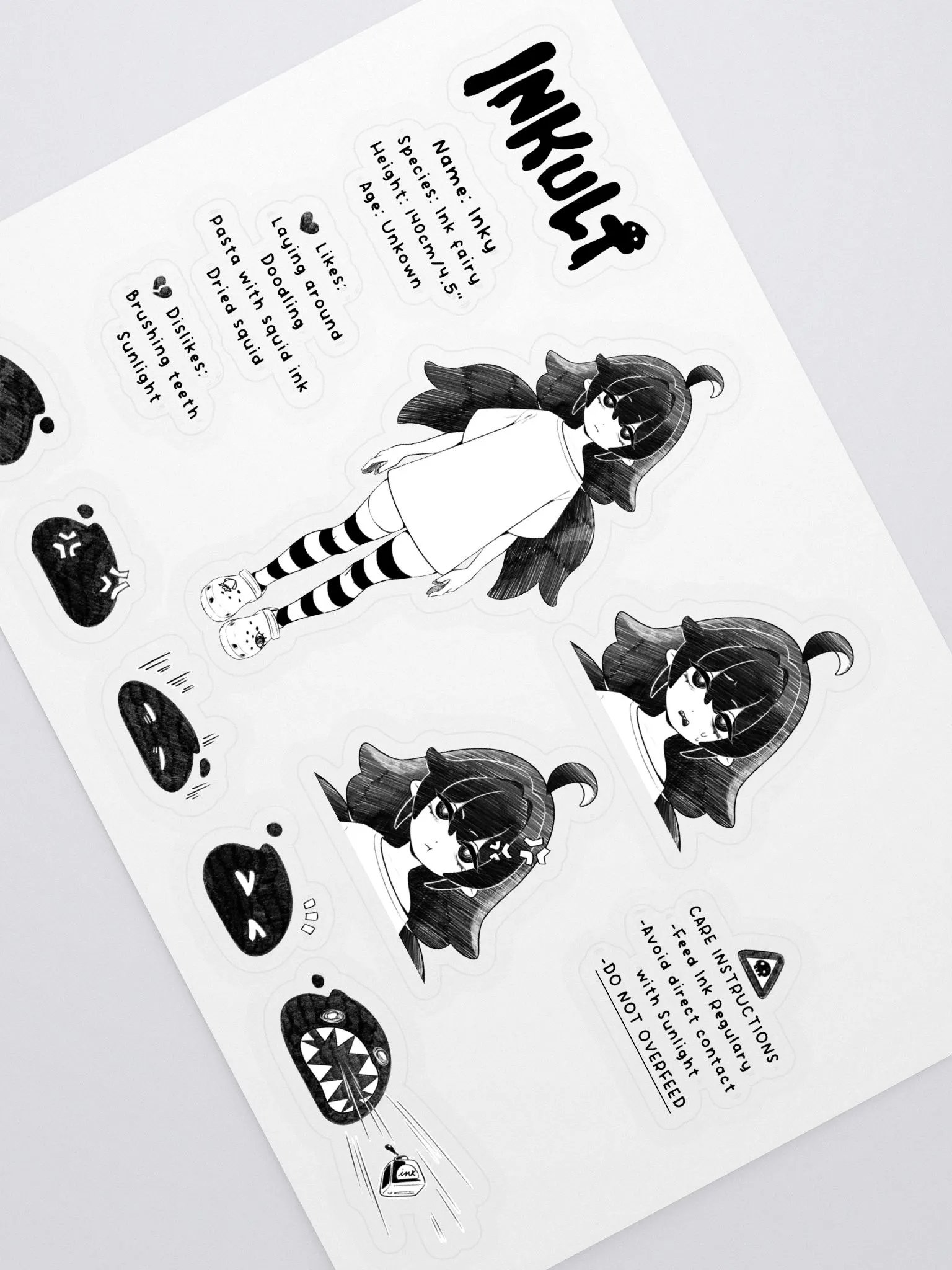 Inky Sticker Sheet product image (2)