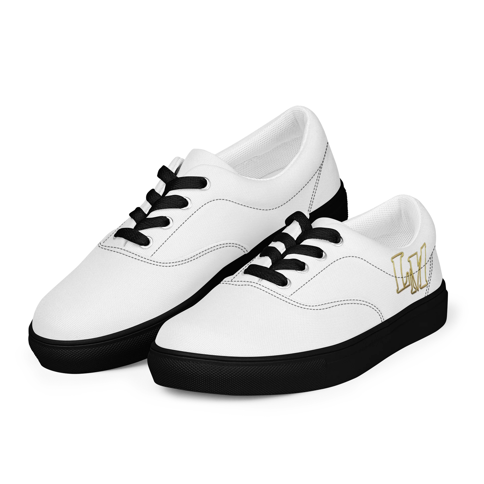 LM Origin™ Relic White Sneakers | Unisex Canvas Shoes product image (11)