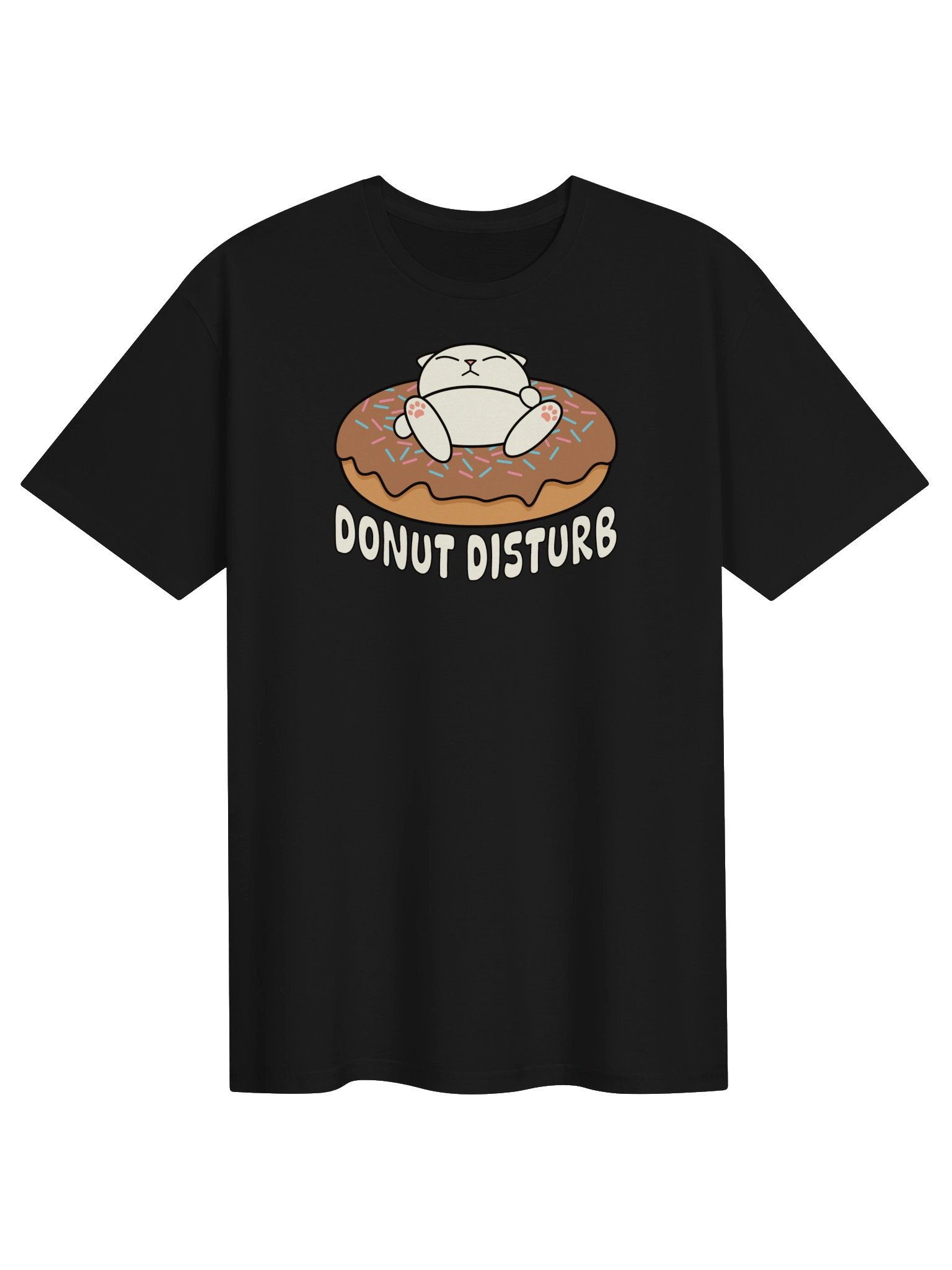Donut Disturb Cat - Unisex Adult Super Soft Lightweight T-shirt product image (1)