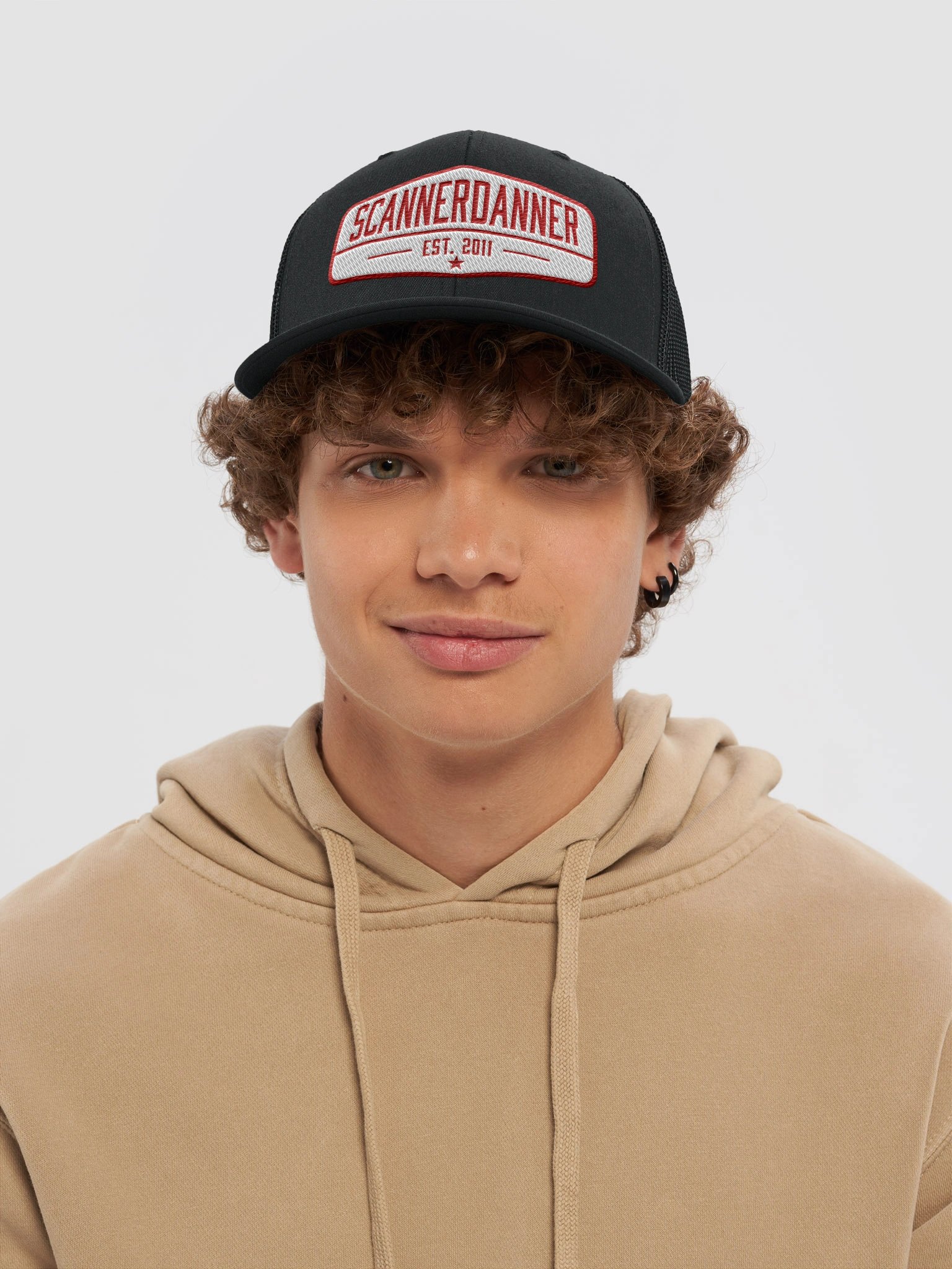 Embroidered Black Trucker Cap product image (5)