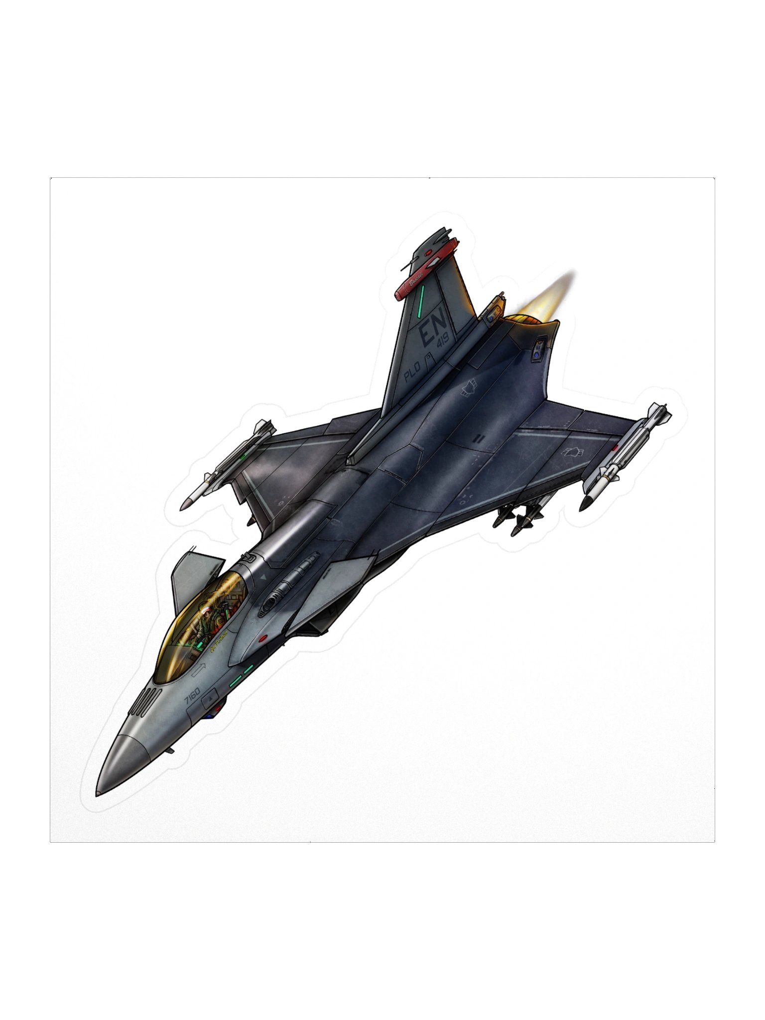 Revoker - Two Tone Grey (5.5 inch Sticker) product image (1)