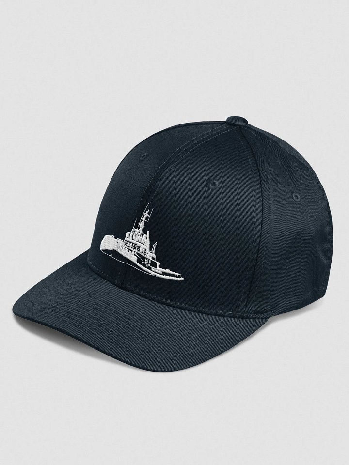 White Marco tug Fitted Flexfit Cap product image (11)