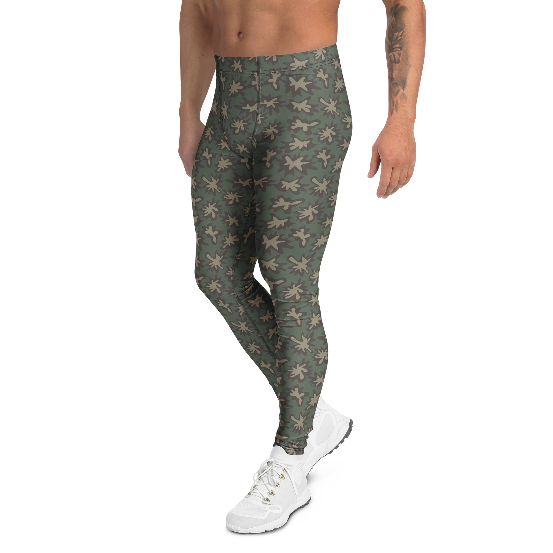 Bold Camo Splash Men's Leggings for Active Wear product image (4)