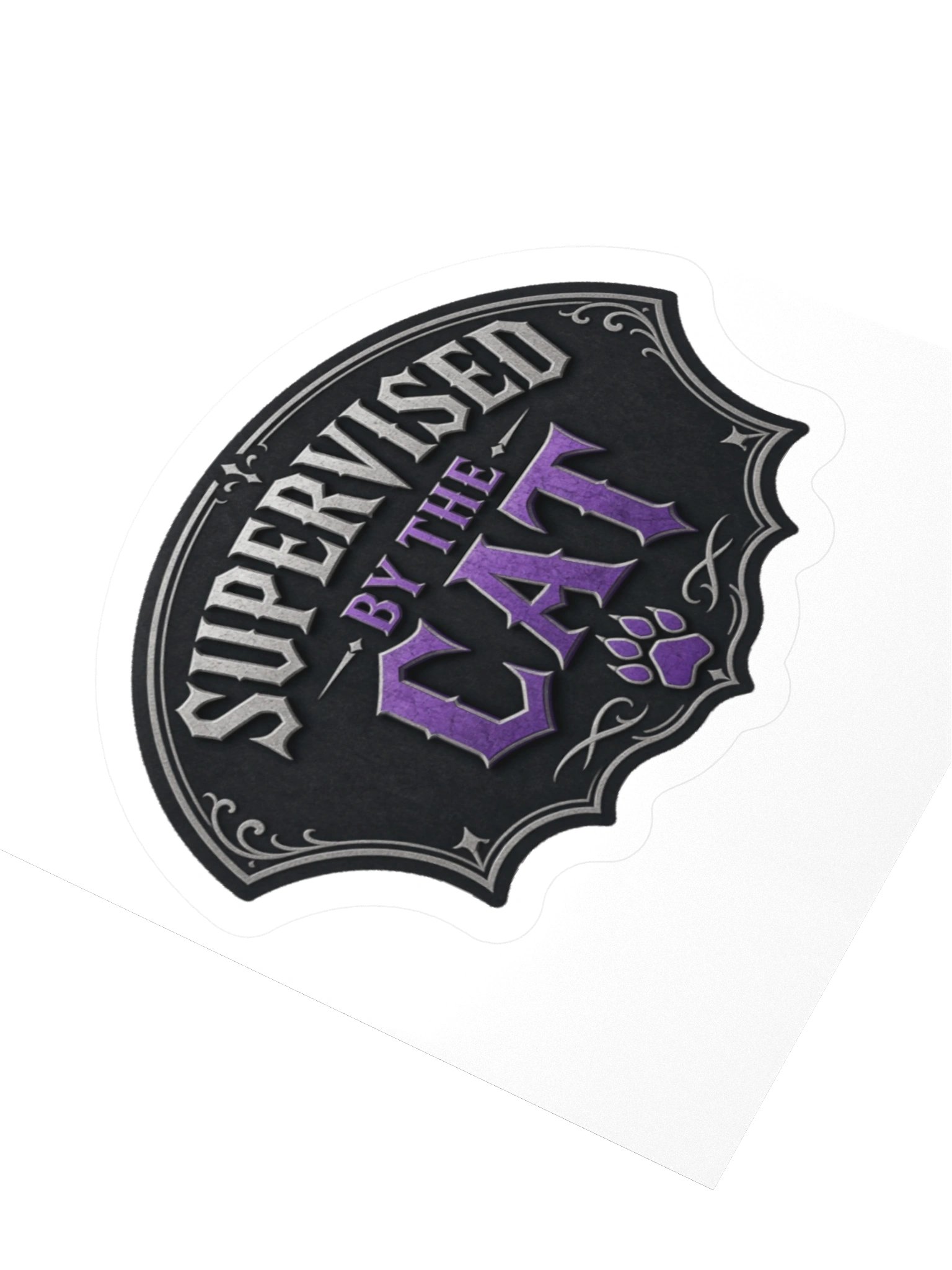 Supervised by the Cat Sticker product image (8)