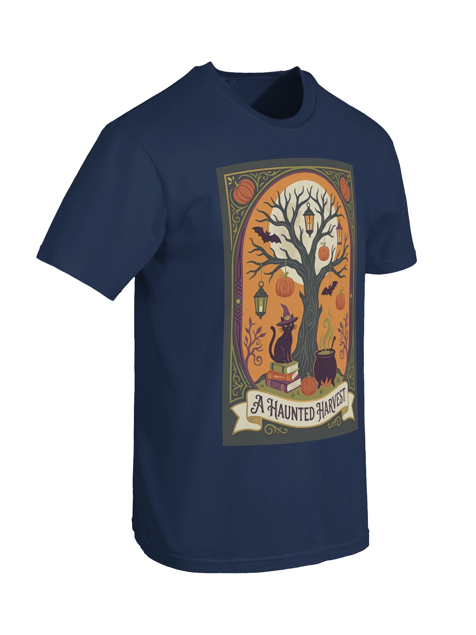 Haunted Harvest Vintage Halloween Tee product image (10)