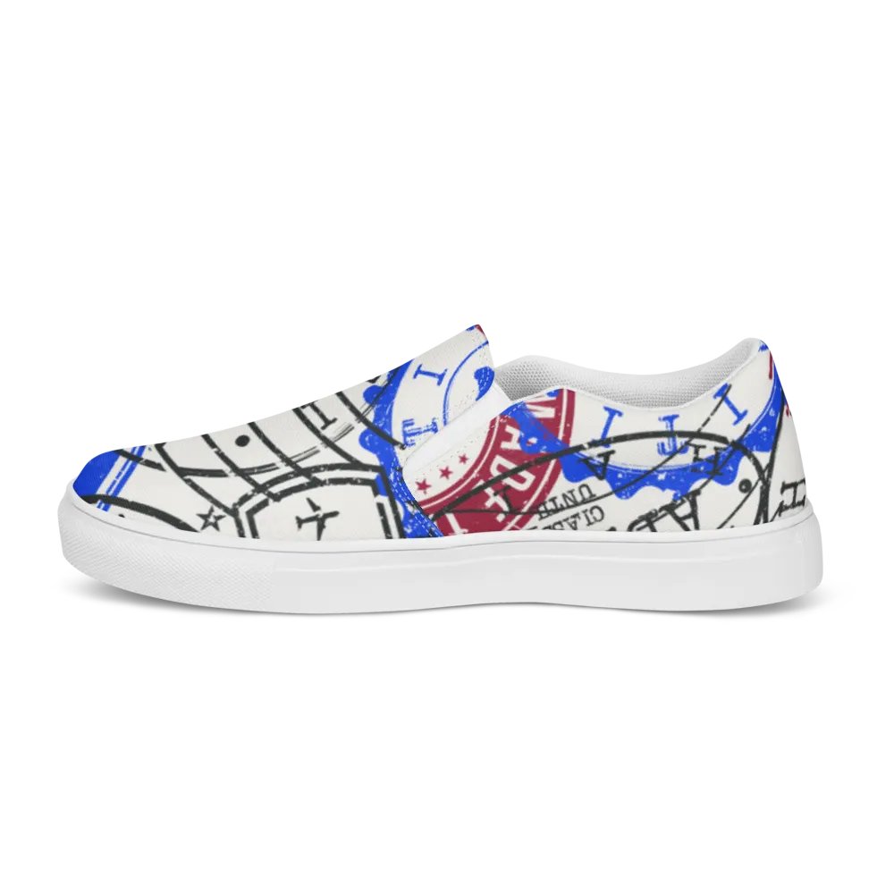 Haiti Stamp Women's Slip-On Shoes product image (9)